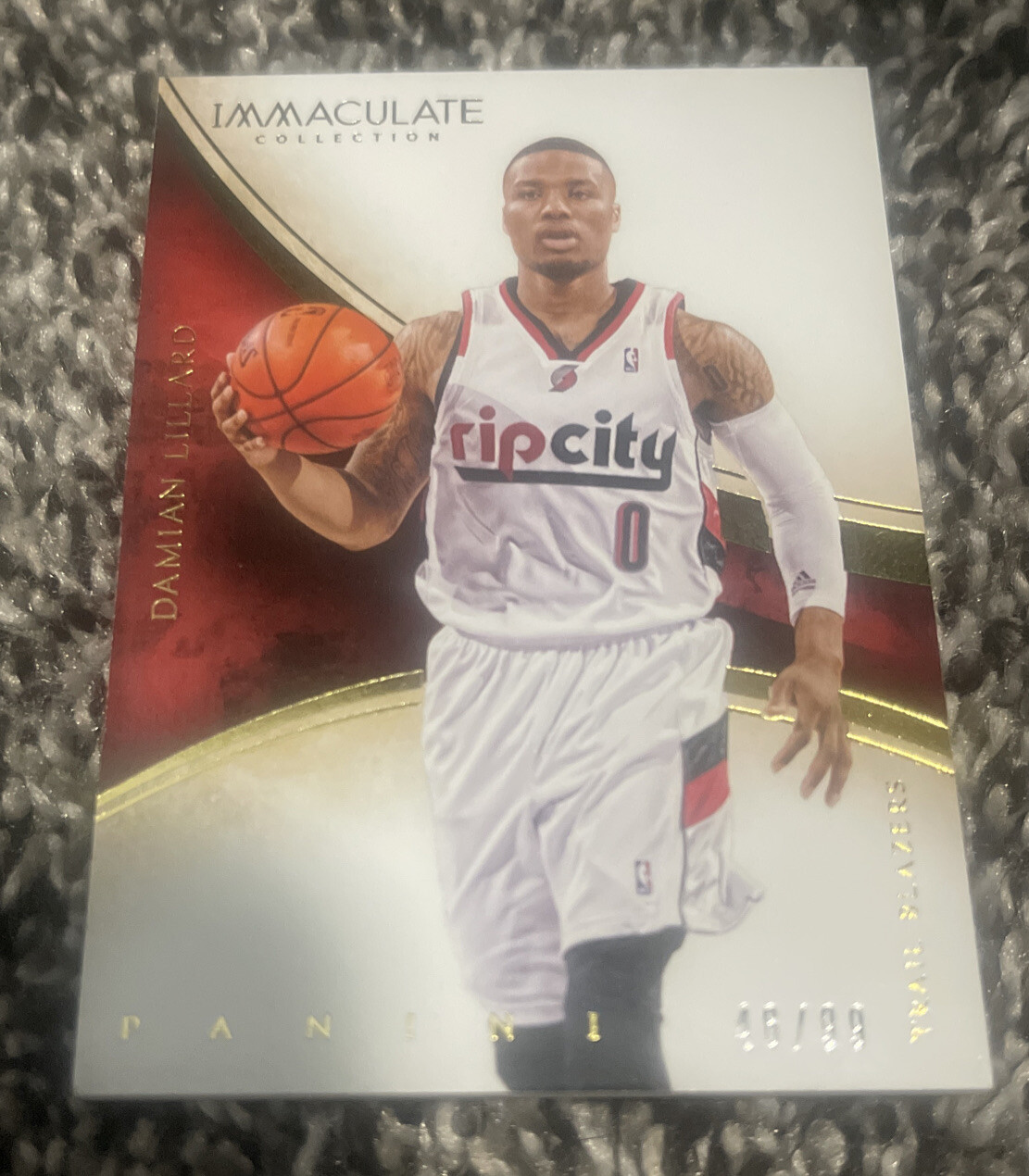 2013-14 DAMIAN LILLARD Immaculate Collection Base 46/99 #97 Rare Exquisite