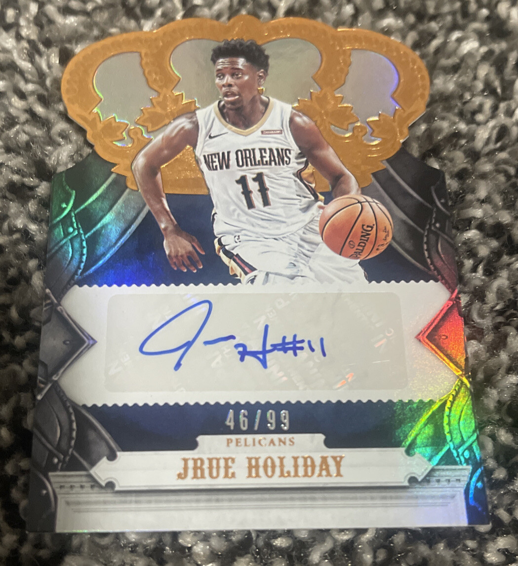 2017 Panini Crown Royale Die Cut Auto #CA-JHY Jrue Holiday /99 Auto