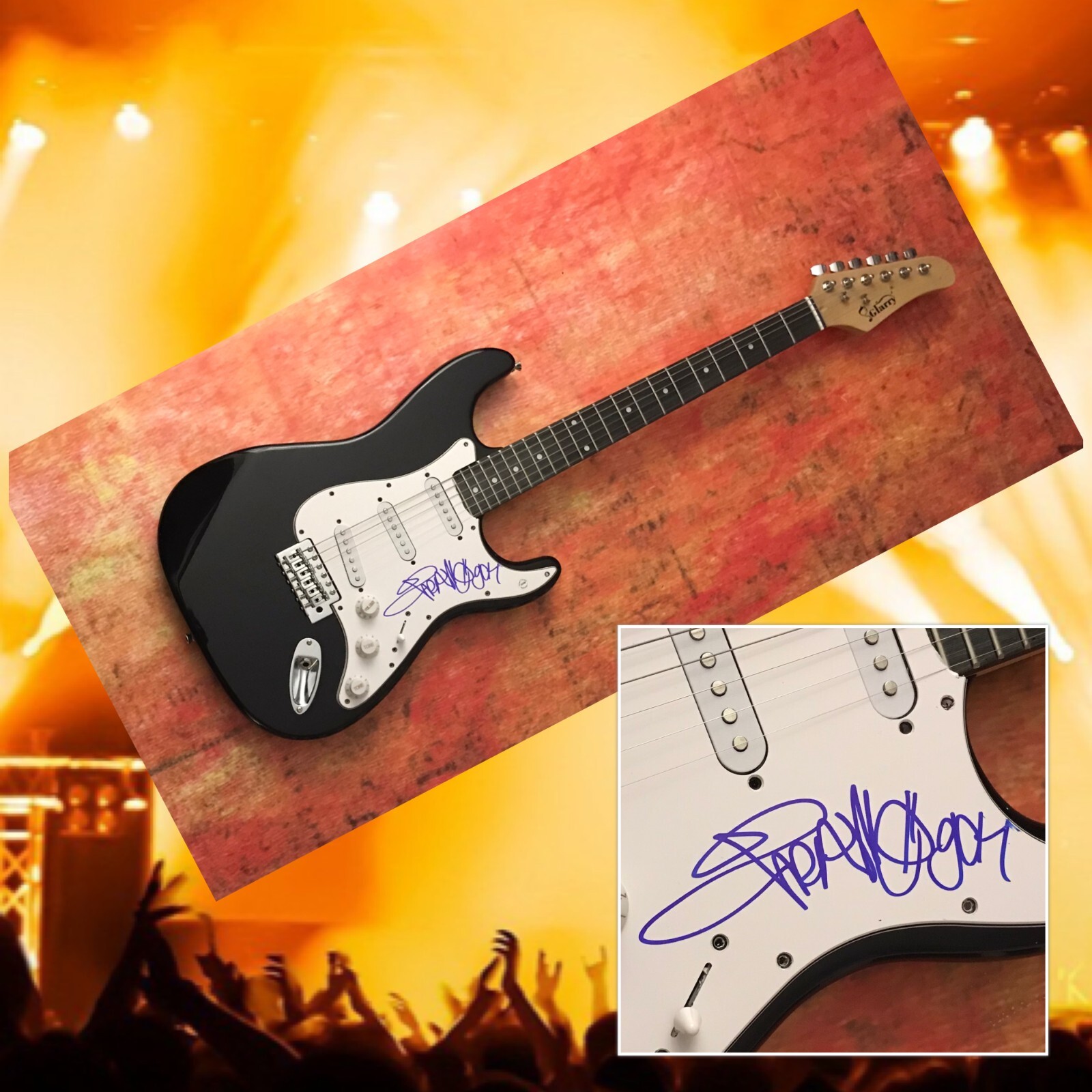 GFA Gym Class Heroes Star * TRAVIE McCOY * Signed Electric Guitar COA
