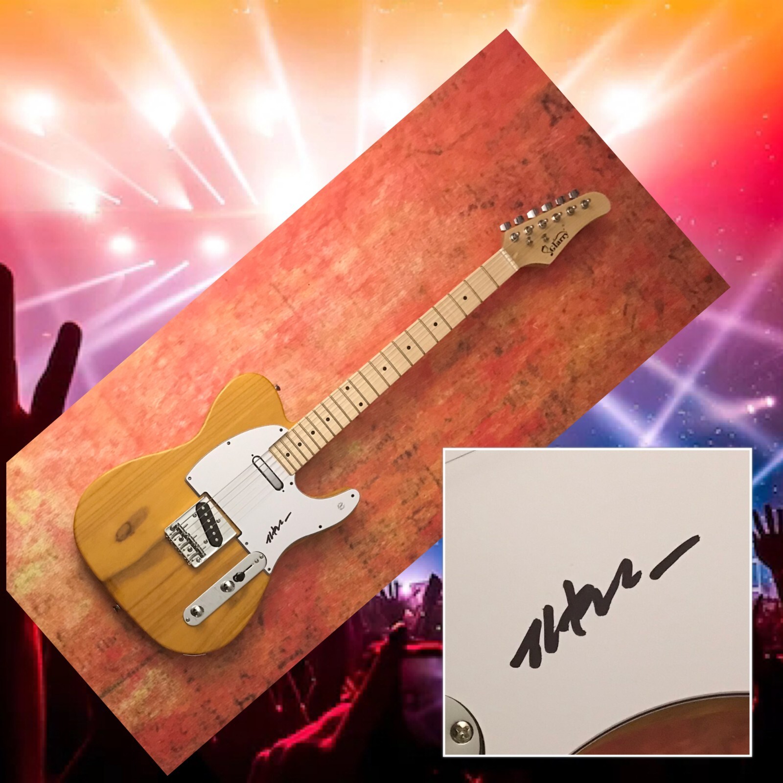 GFA Genesis Band Guitarist * STEVE HACKETT * Signed Electric Guitar PROOF COA
