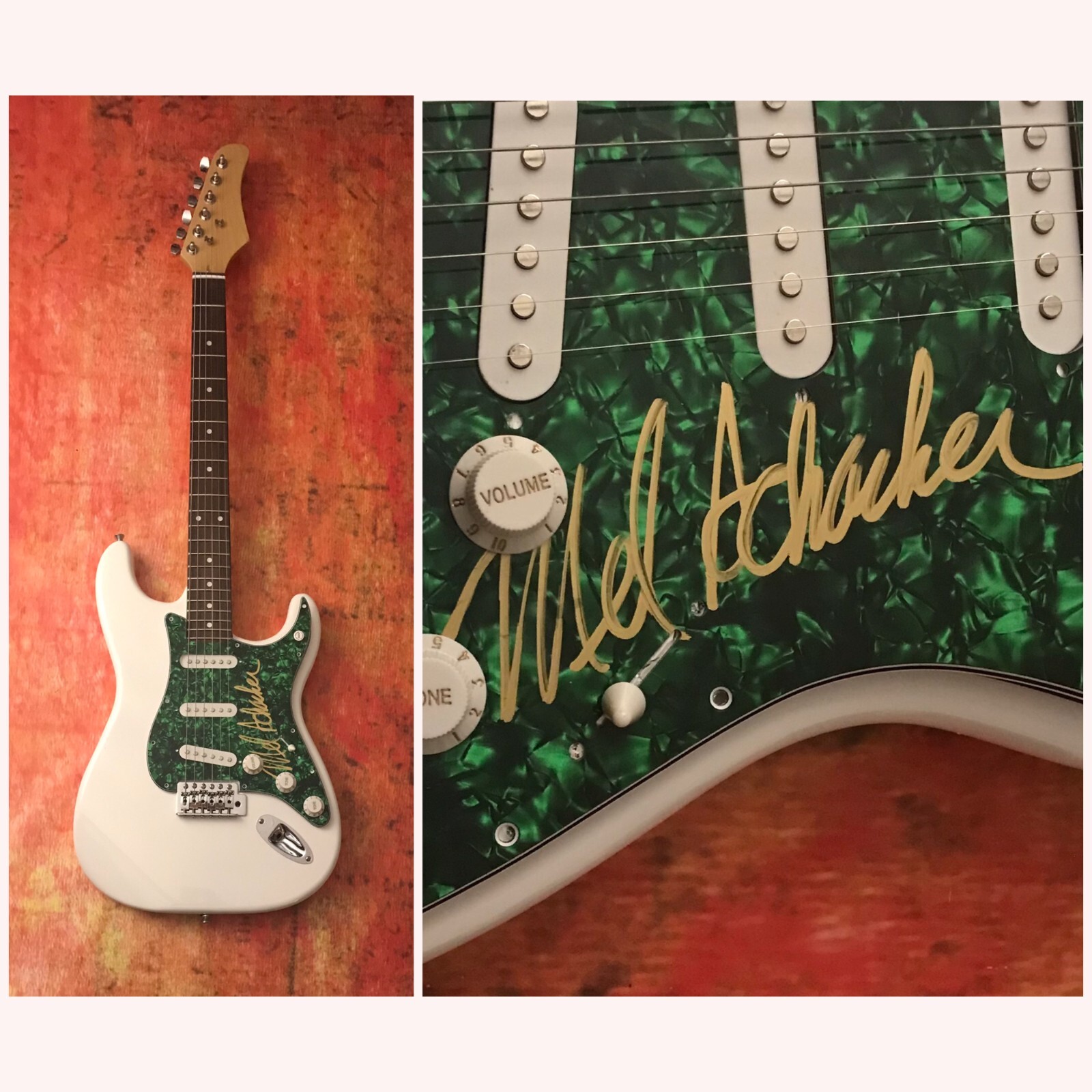 GFA Grand Funk Railroad Band * MEL SCHACHER * Signed Electric Guitar M5 COA
