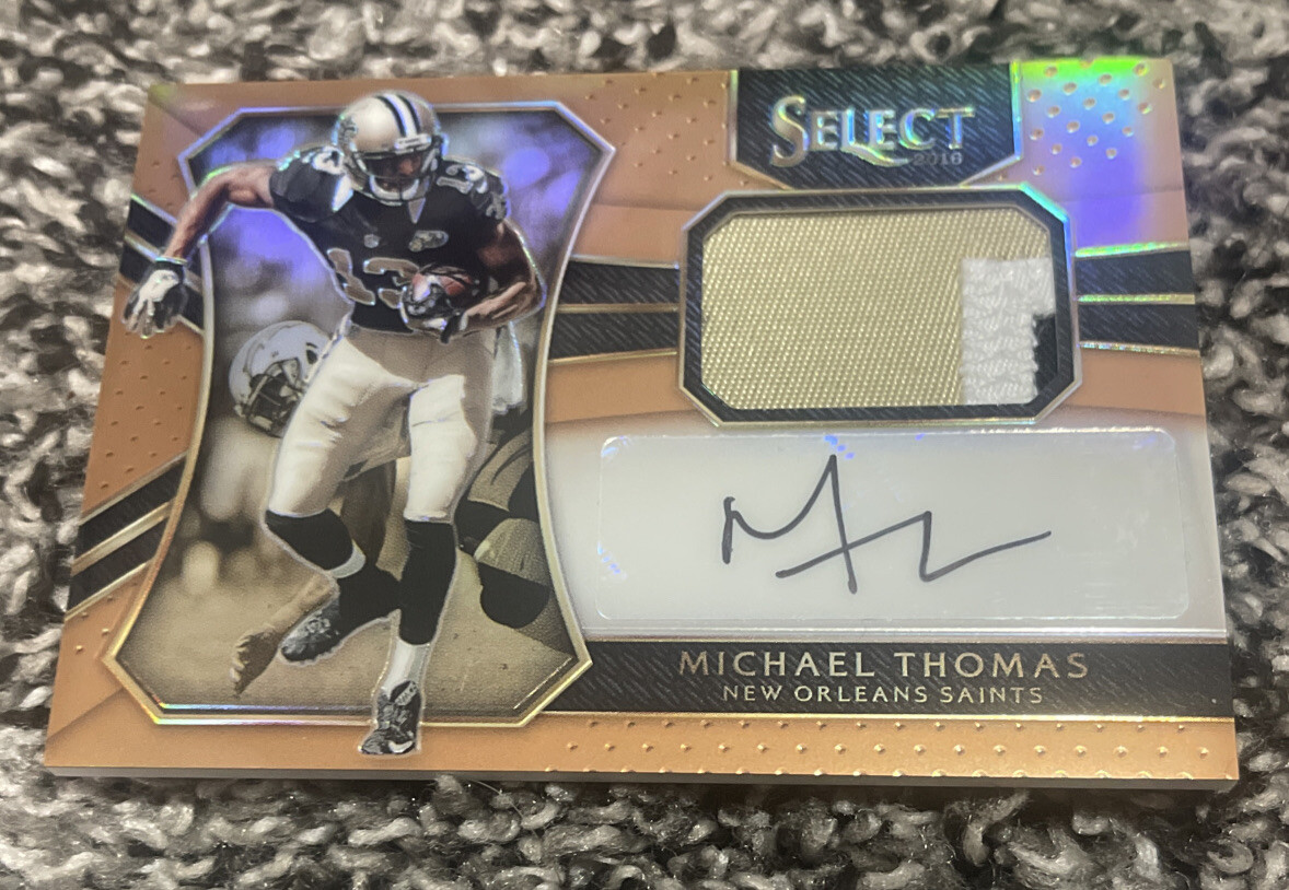 2016 Panini Select Materials Copper Prizm /49 Michael Thomas Rookie PATCH AITO
