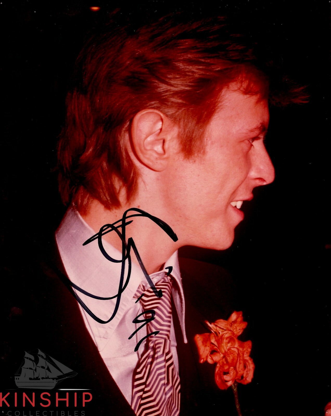 David Bowie signed 8x10 Color Photo JSA LOA Rare Auto Bold d.2016 B731