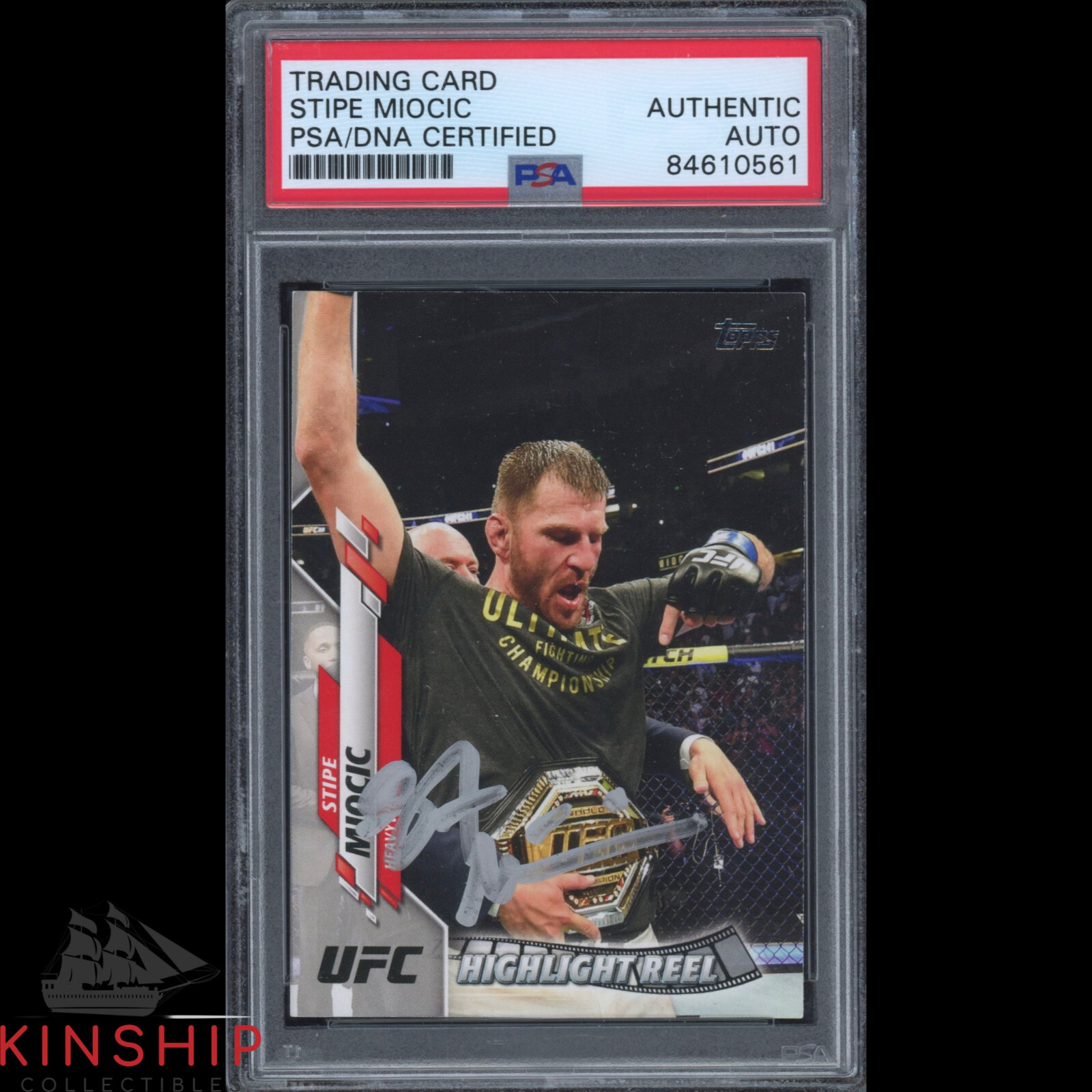 Stipe Miocic signed 2020 Topps Card PSA DNA Slabbed Auto MMA C2014
