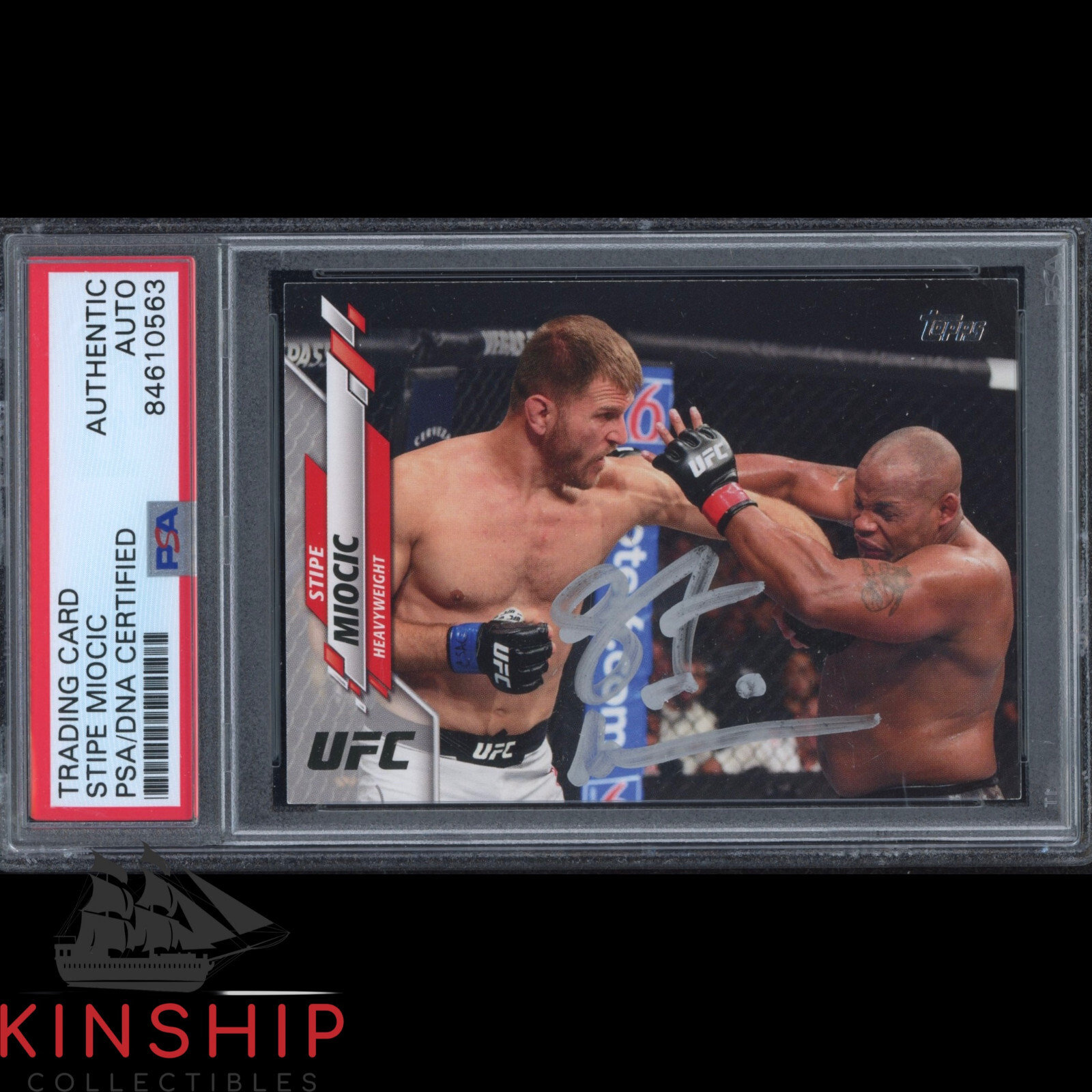 Stipe Miocic signed 2020 Topps Card PSA DNA Slabbed Auto MMA C2017
