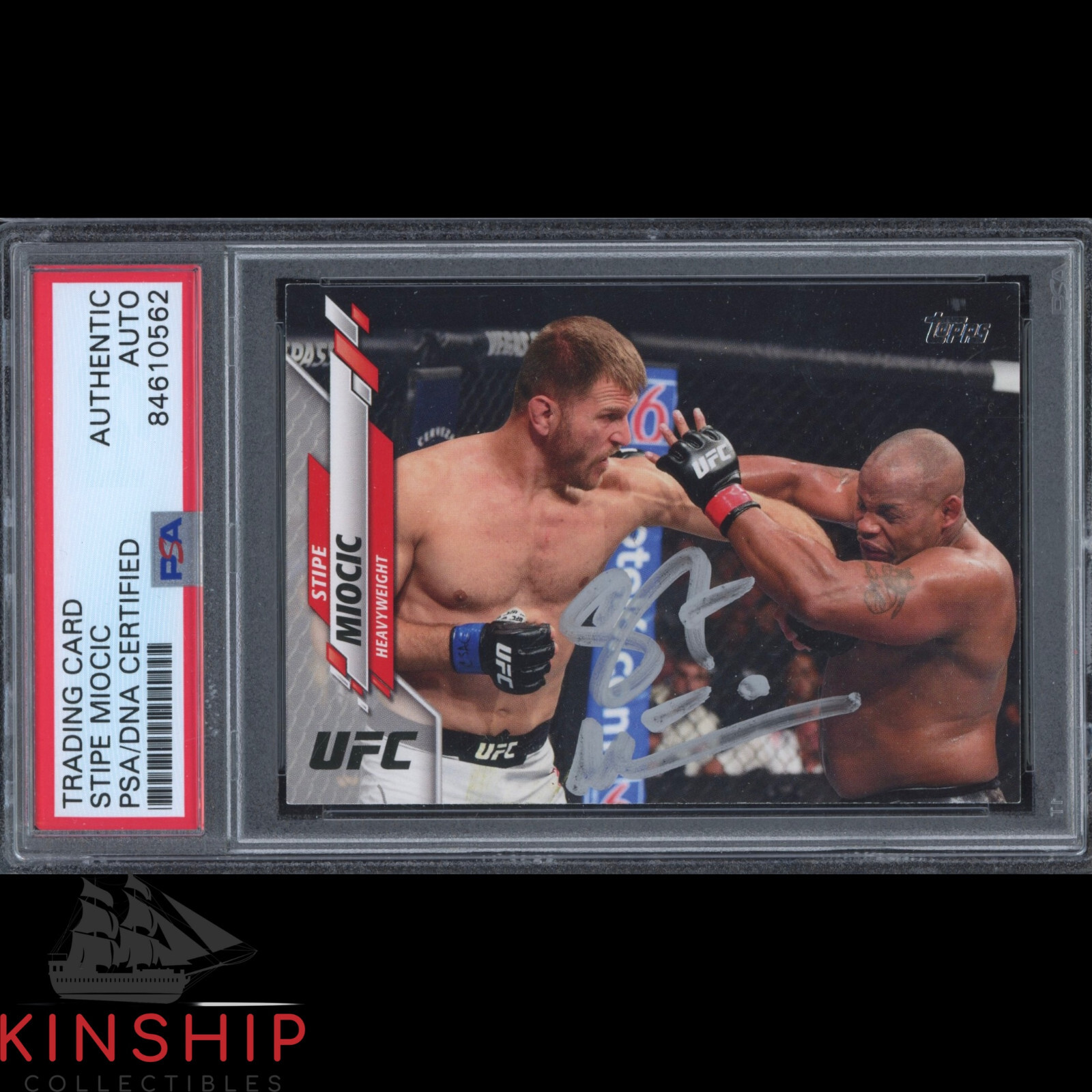 Stipe Miocic signed 2020 Topps Card PSA DNA Slabbed Auto MMA C2016
