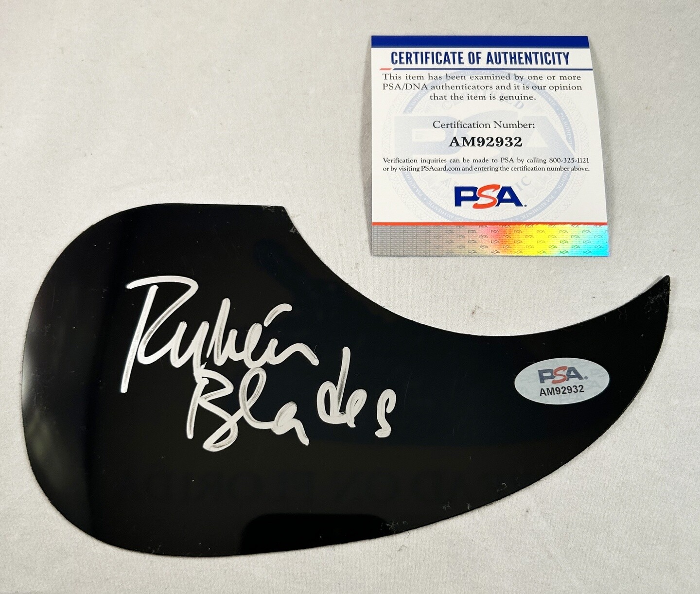 Ruben Blades Signed Guitar Acoustic Pickguard PSA/DNA 1 COA
