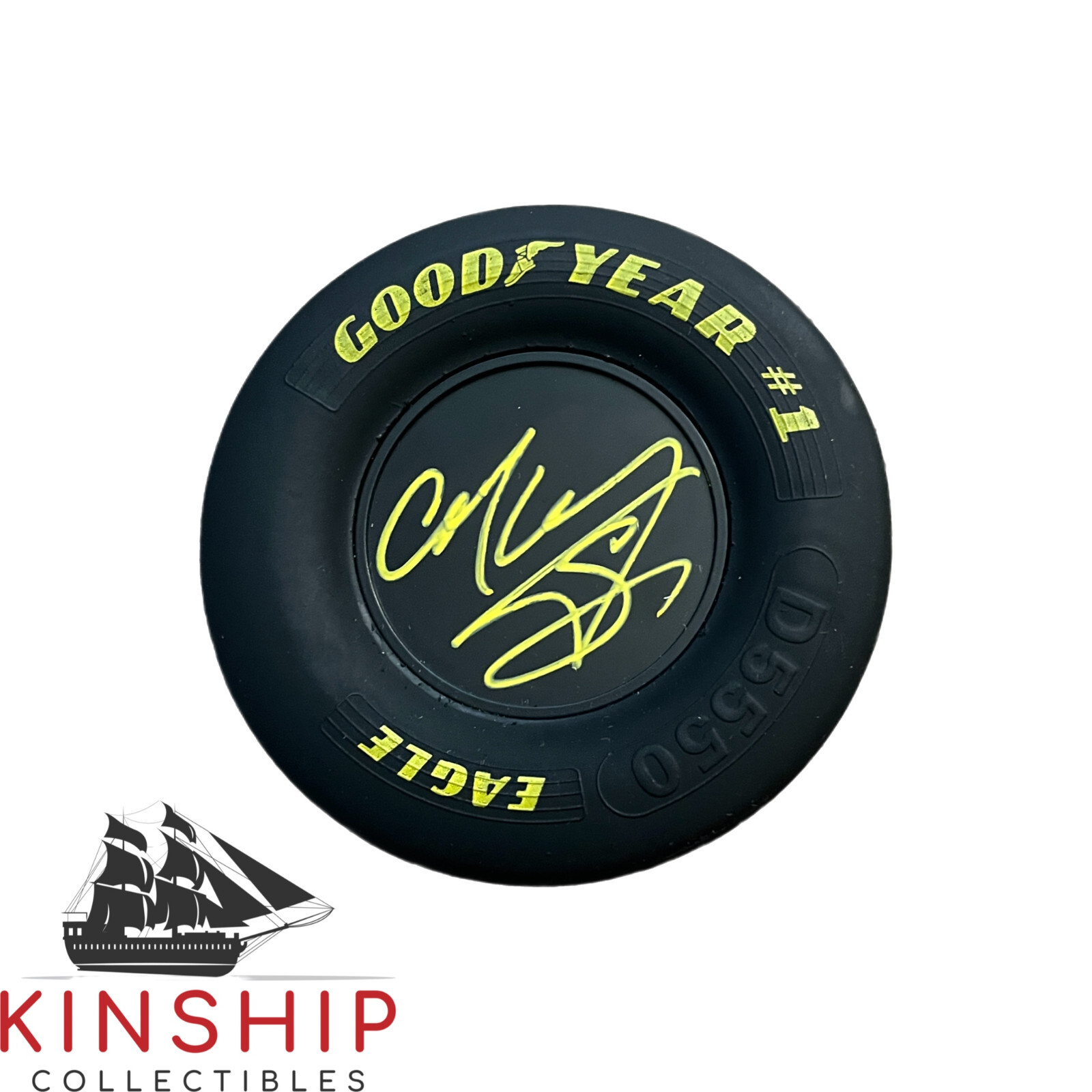 Corey Lajoie signed Goodyear Mini Tire JSA COA Nascar Auto Rare TQTY
