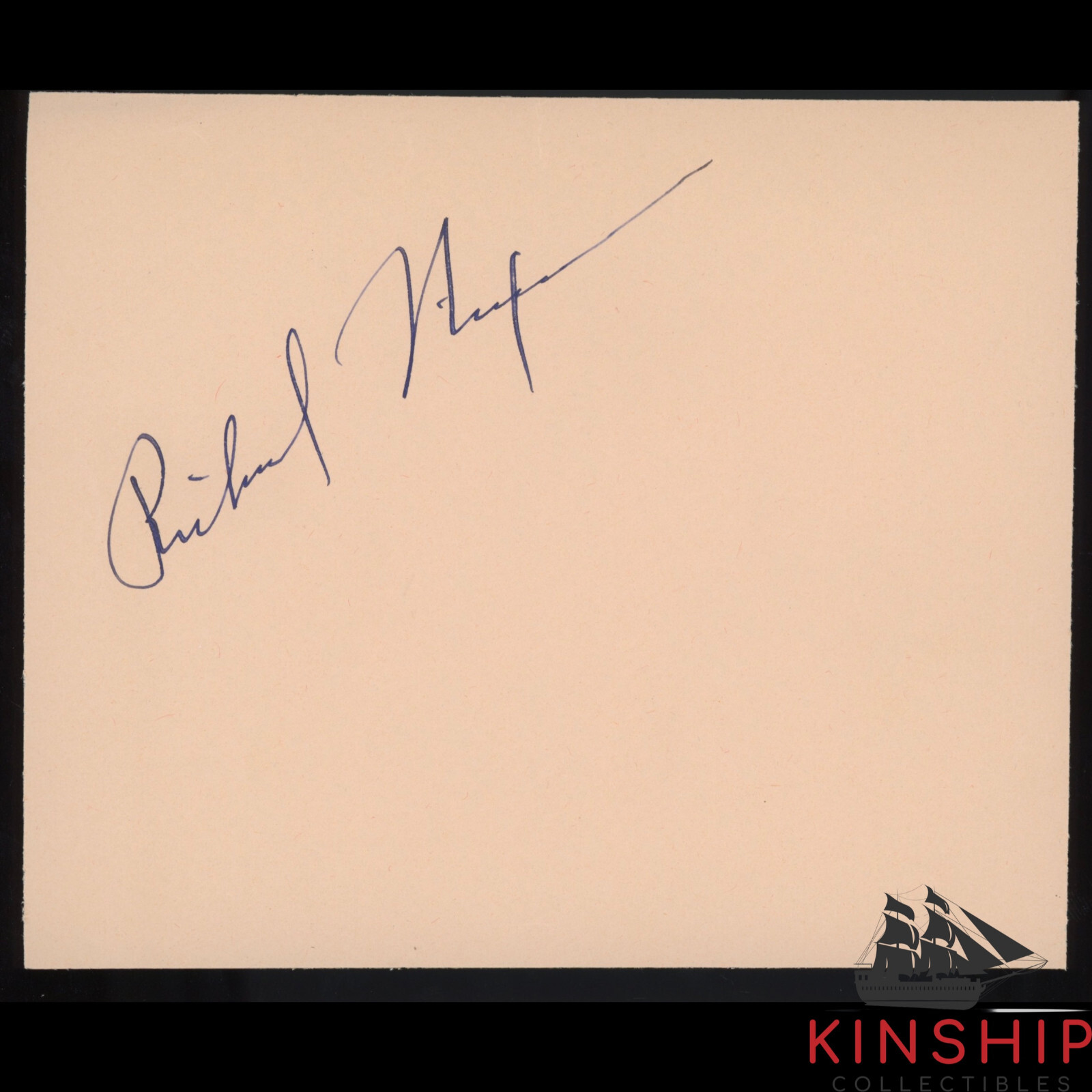 New ListingPresident Richard Nixon signed Album Page JSA COA Bold Auto Z1432

