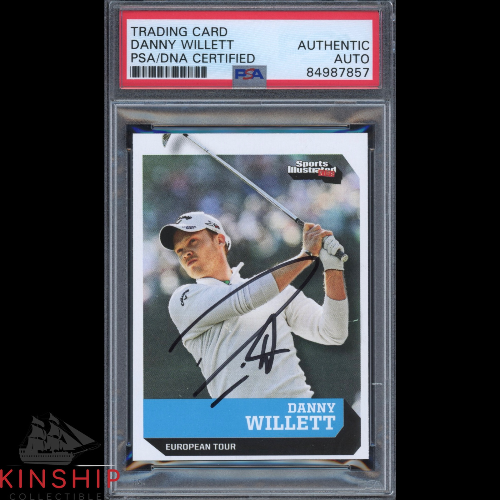 Danny Willett signed 2016 SI for Kids Rookie Card PSA DNA Masters Golf Auto CQTY