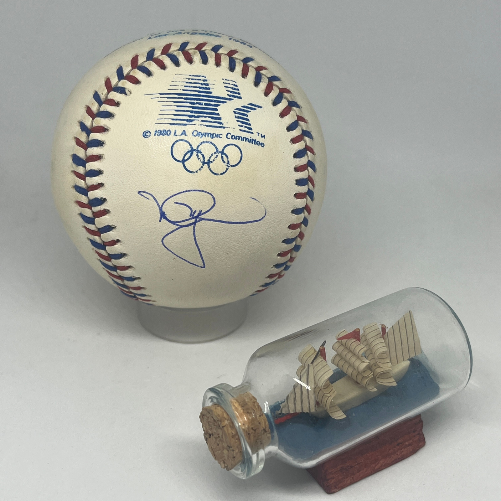 New ListingMark McGwire signed Rawlings 1984 Olympic Logo Baseball JSA COA Auto Rare A2960