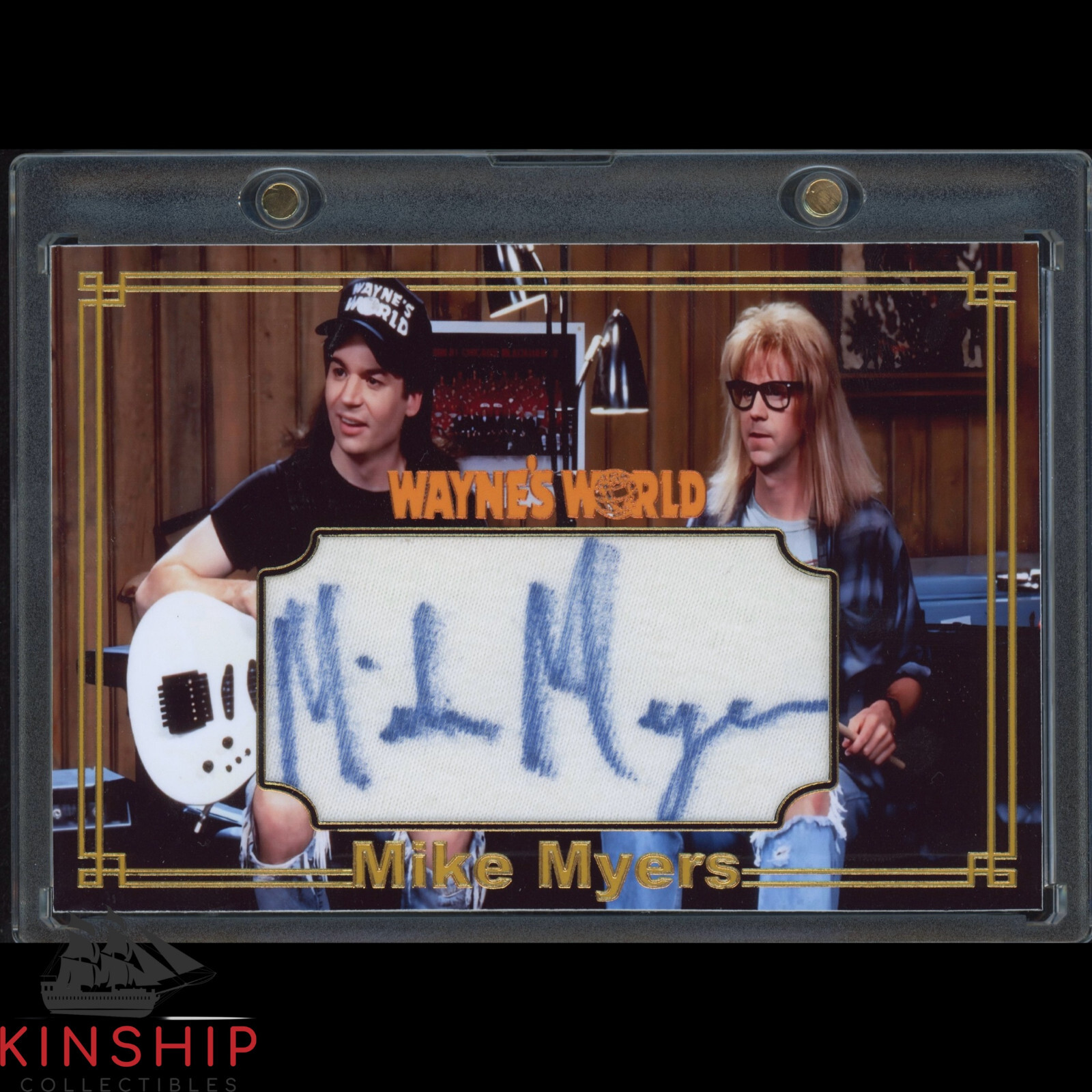 New ListingMike Myers signed Cut Custom Card JSA COA Rare Actor Auto Waynes World Z1455
