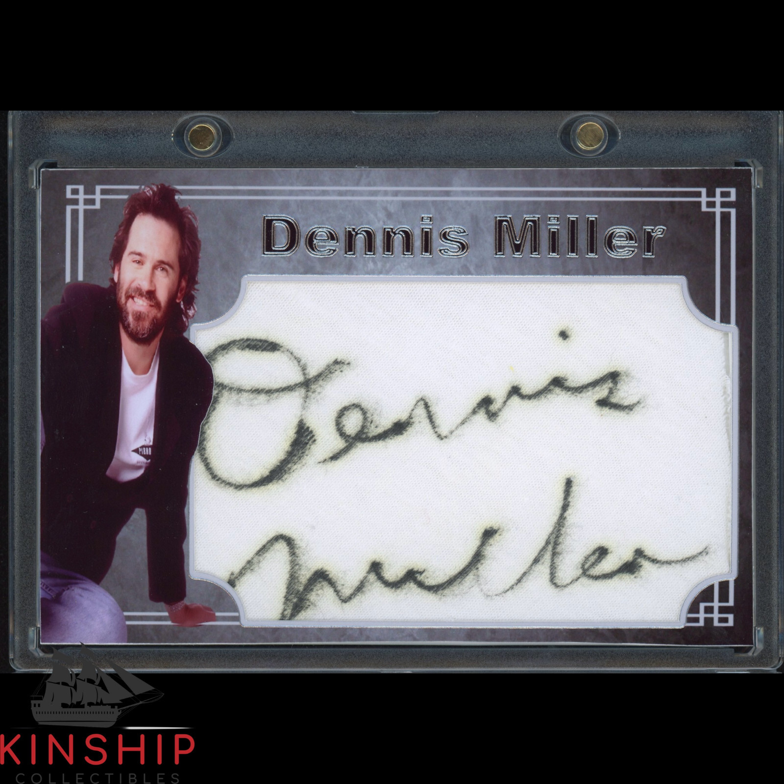 New ListingDennis Miller signed Cut Custom Card JSA COA Rare Actor Auto Z1450