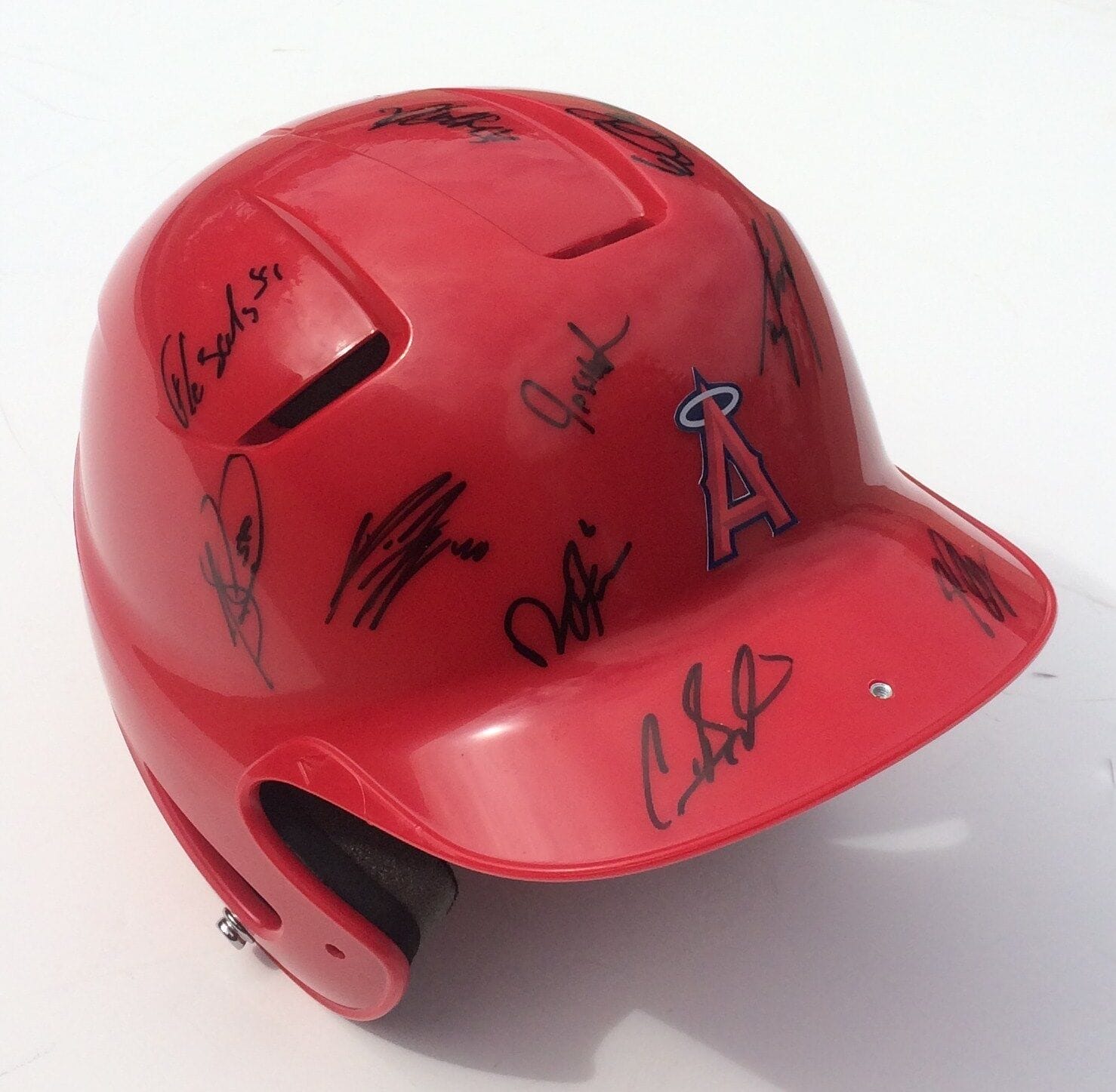 2014 LOS ANGELES ANGELS TEAM Signed Autographed Baseball Helmet COA! WS CHAMPS?!
Opens in a new window or tab