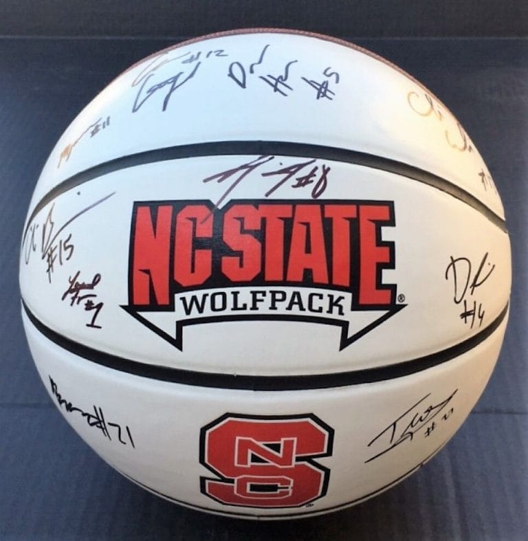 2016-17 NC STATE WOLFPACK TEAM SIGNED AUTOGRAPHED BASKETBALL COA! DENNIS SMITH+
 COLLECTIBLE MEMORABILIA