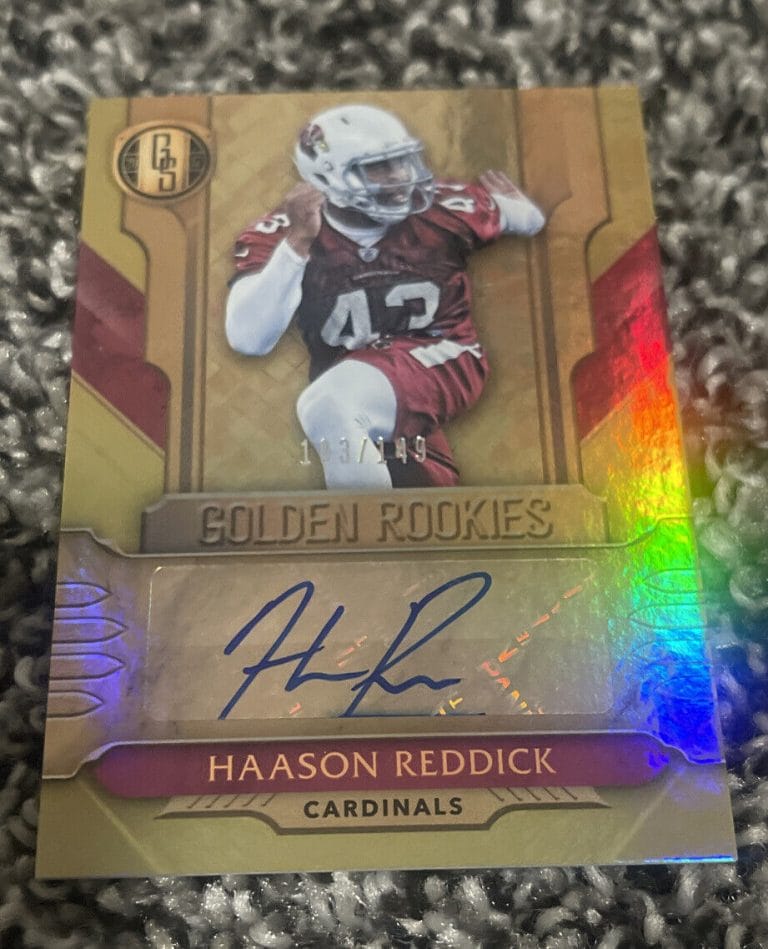 2017 PANINI GOLD STANDARD HAASON REDDICK SILVER ROOKIE AUTO /49 ARIZONA CARDINAL COLLECTIBLE MEMORABILIA