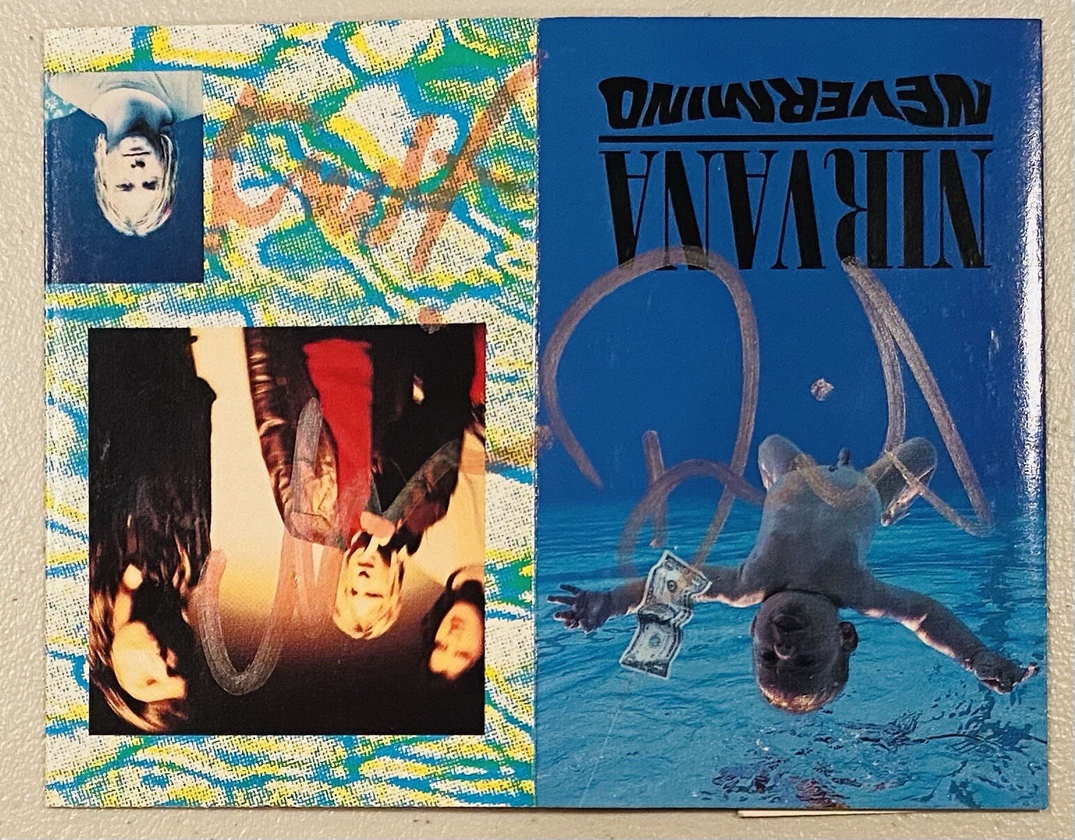 Nirvana Group Signed Autographed Nevermind Cassette Cover JSA Letter Kurt Cobain
