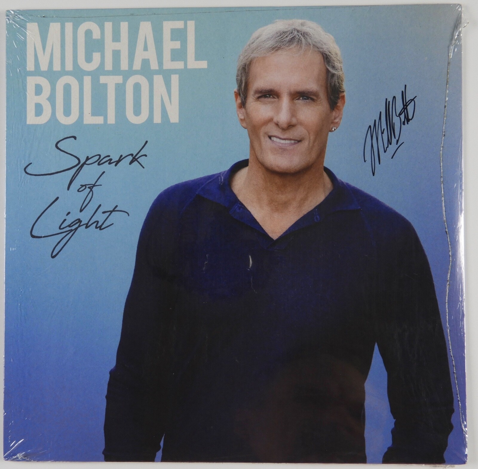 Michael Bolton Signed Autograph Record Vinyl Spark Of Light
