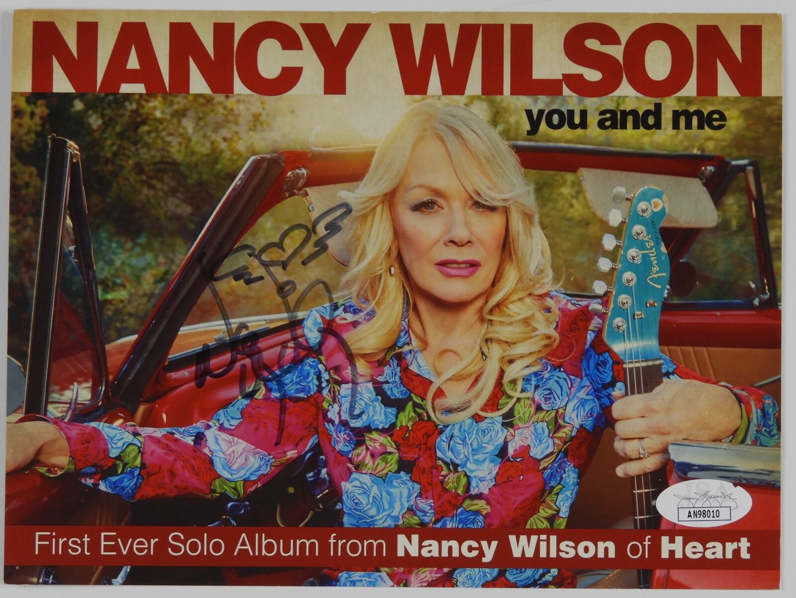 Nancy Wilson Heart JSA Signed Autograph CD Card You and Me CD