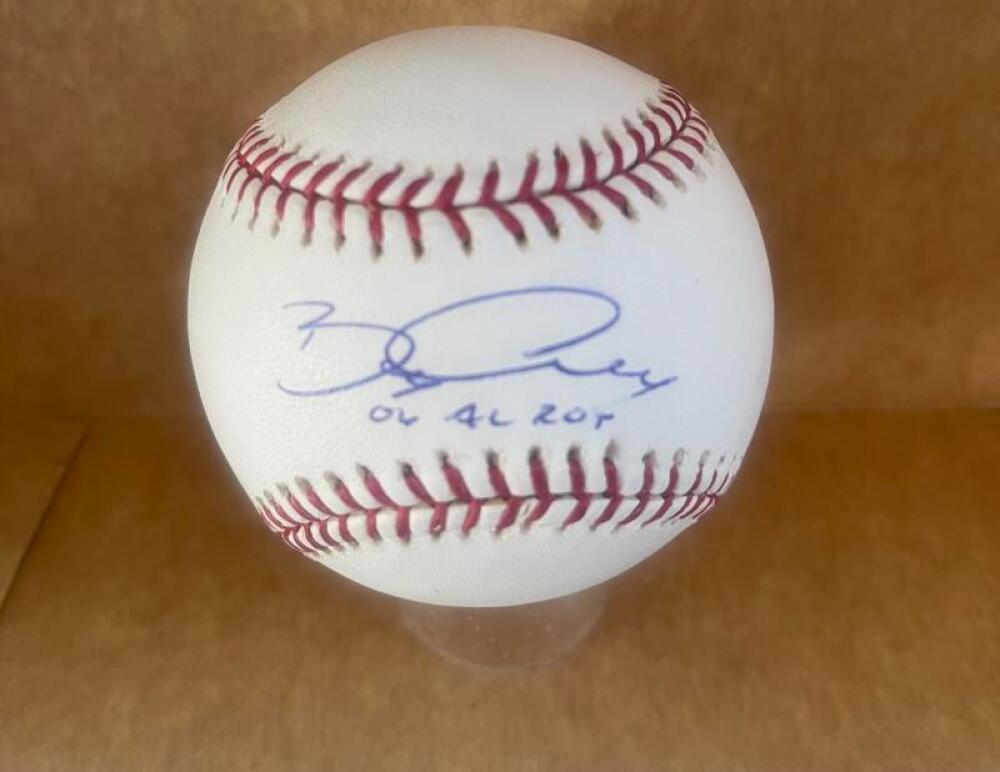 BOBBY CROSBY 04 AL ROY SIGNED AUTOGRAPHED M.L. BASEBALL BECKETT AUTH

