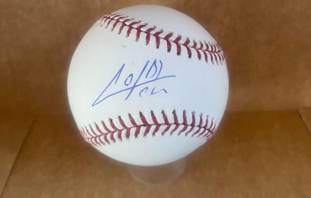 OSCAR COLAS WHITE SOX SIGNED AUTOGRAPHED M.L. BASEBALL BECKETT AUTH
