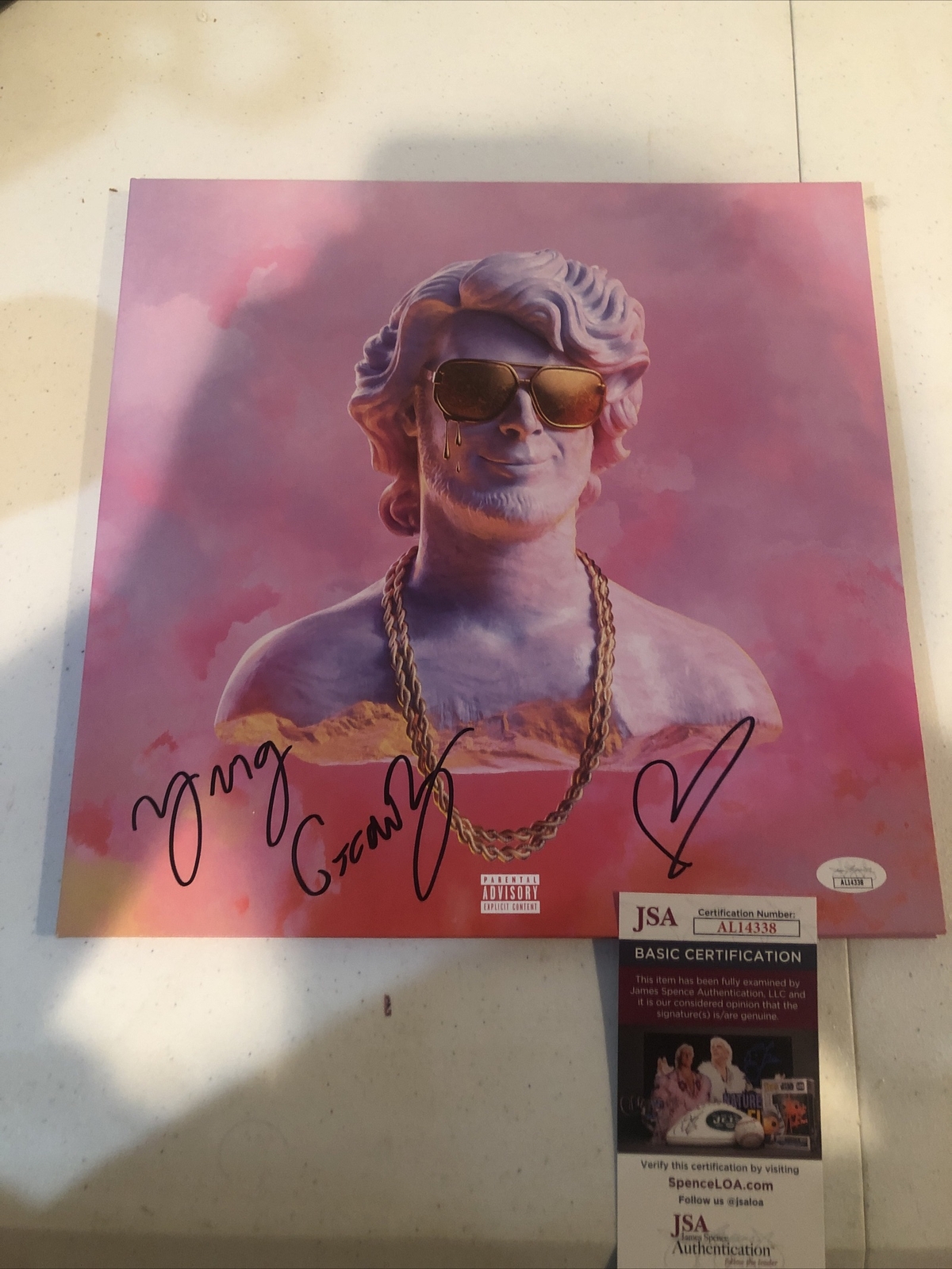 YUNG GRAVY SIGNED AUTOGRAPH GASANOVA VINYL ALBUM RECORD JSA COA
