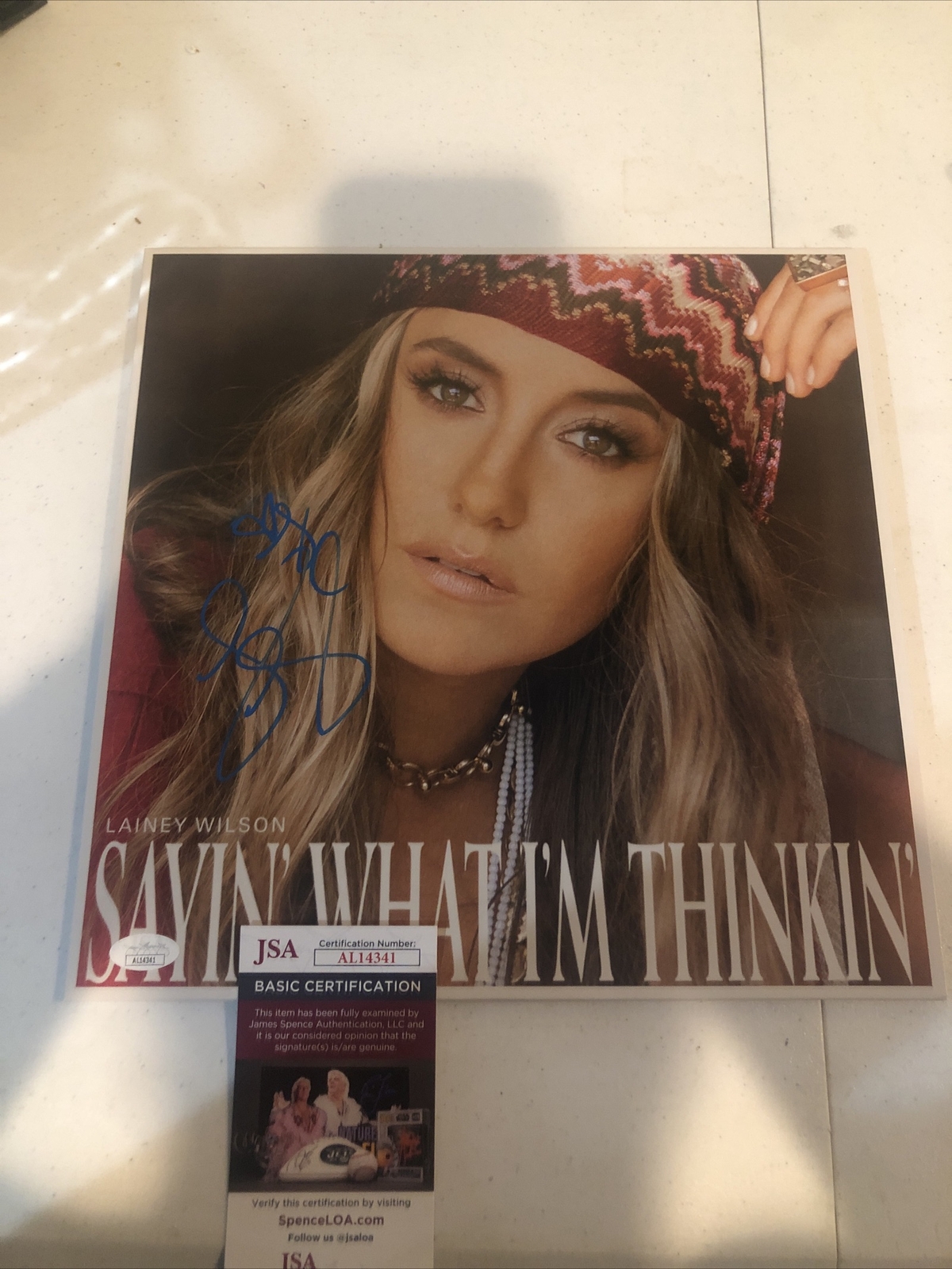LAINEY WILSON SIGNED AUTOGRAPH SAYIN WHAT IM THINKIN VINYL JSA COA ALBUM
