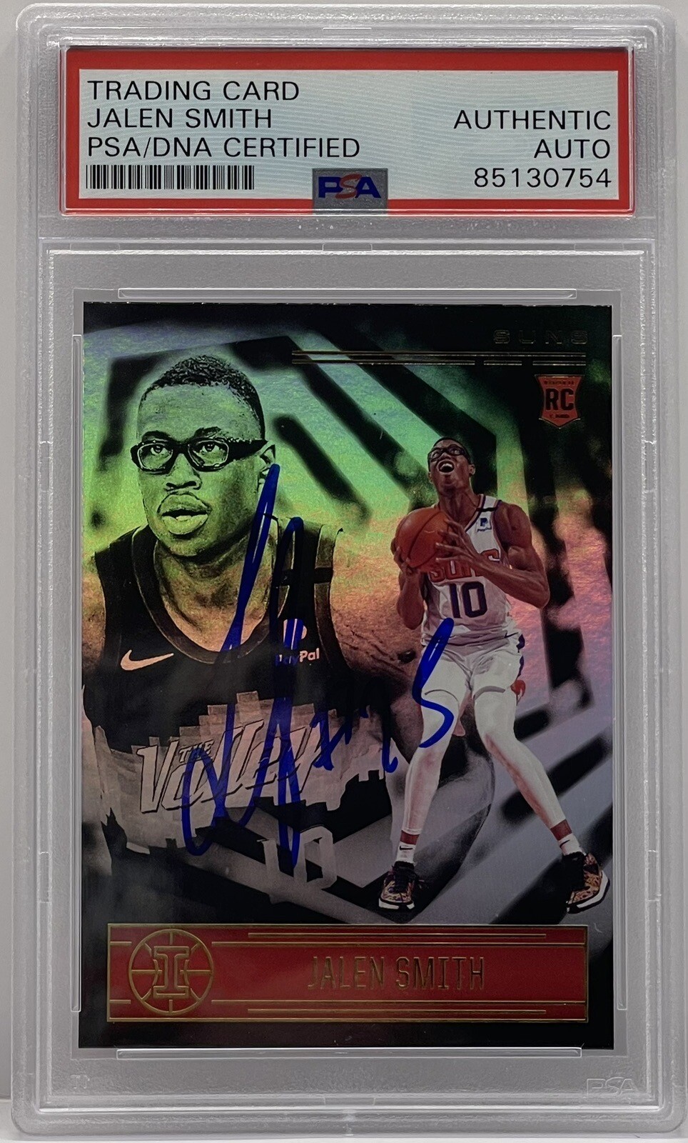 Jalen Smith 2020-21 Illusions Signed Rookie Card Pacers Maryland PSA/DNA Slabbed