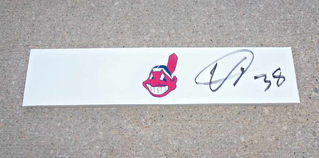 Indians UBALDO JIMENEZ Signed Baseball Pitch COA! PROOF
