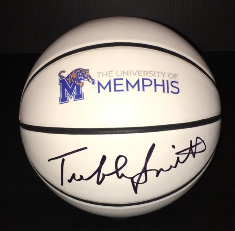 Memphis Tigers TUBBY SMITH Signed Autographed Logo Basketball COA! Texas Tech

