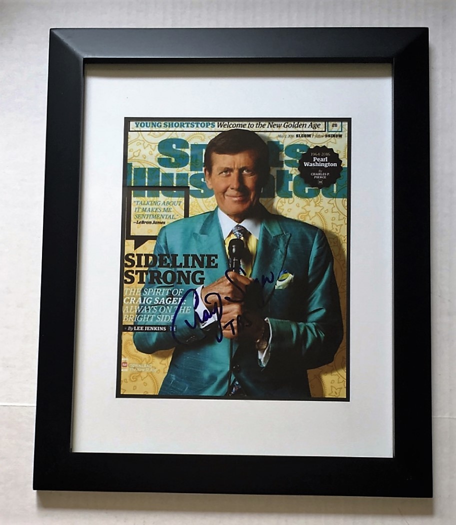 NBA Announcer CRAIG SAGER Signed Autographed SPORTS ILLUSTRATED #SAGERSTRONG
