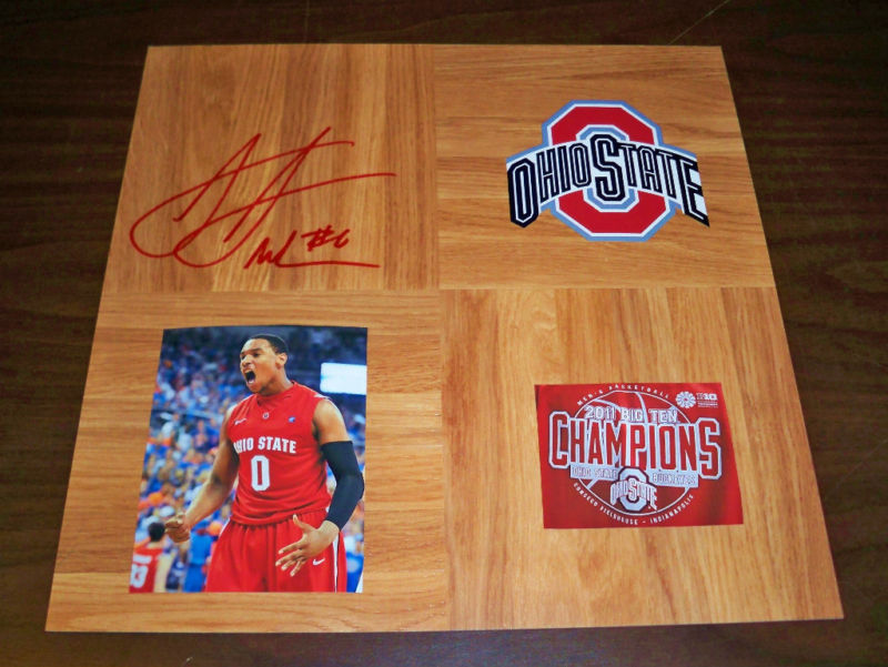 Buckeyes JARED SULLINGER Signed Basketball COA! PROOF
