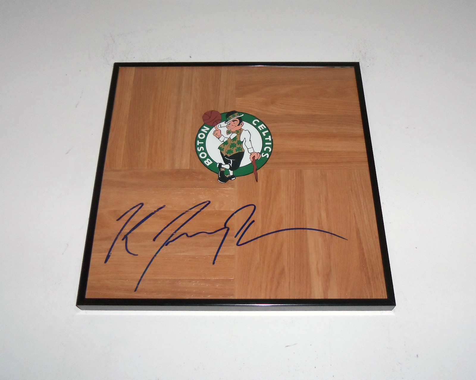 Boston Celtics KRIS JOESPH Signed Autographed FRAMED Basketball Floor COA
