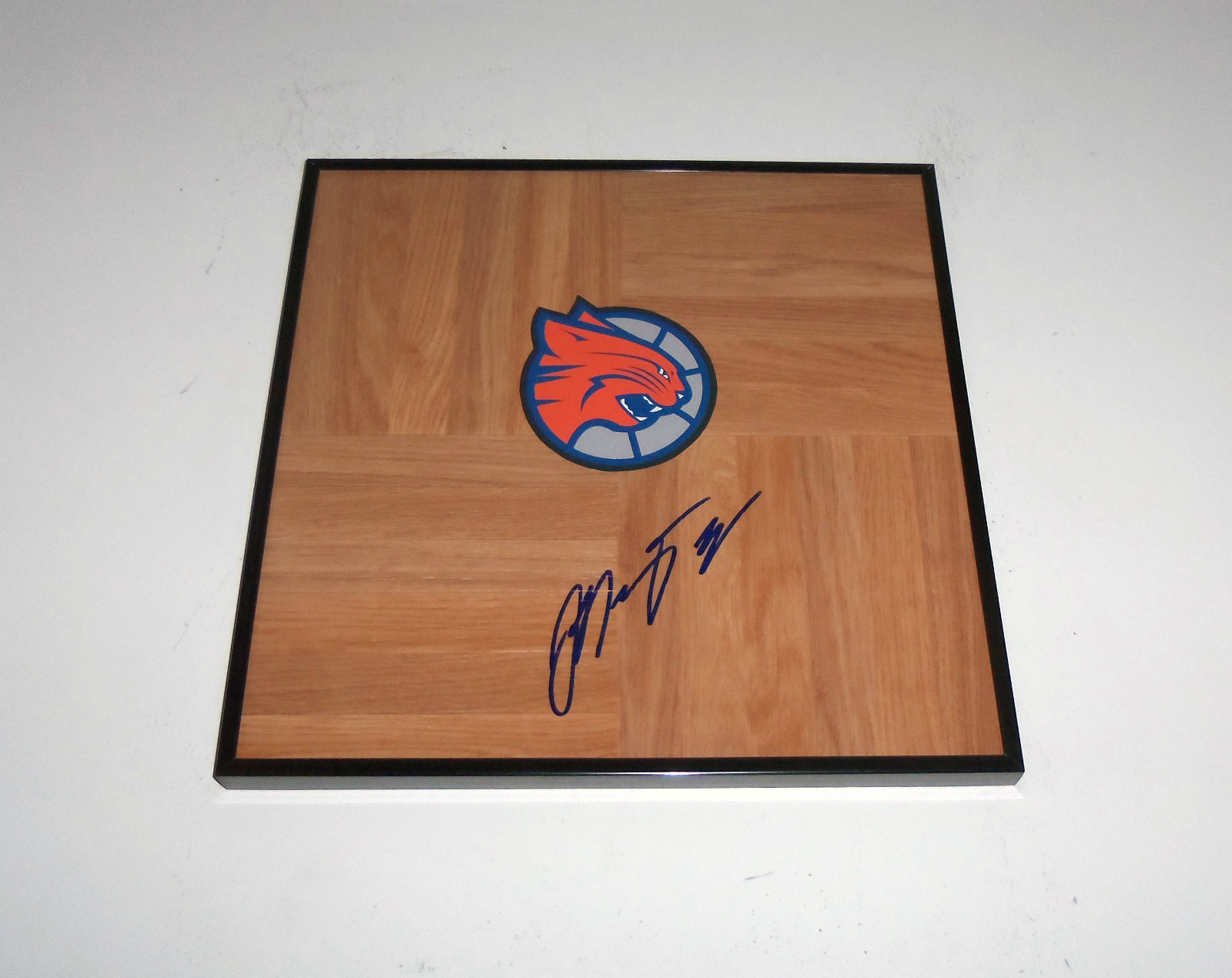 Charlotte Bobcats JEFF TAYLOR Signed Autographed FRAMED Basketball Floor JEFFERY
