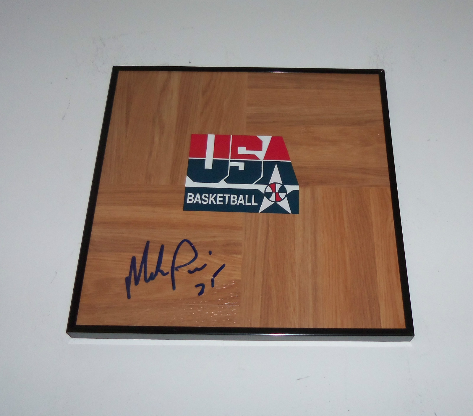 Dream Team 2 MARK PRICE Signed Autographed FRAMED Basketball Floor PROOF
