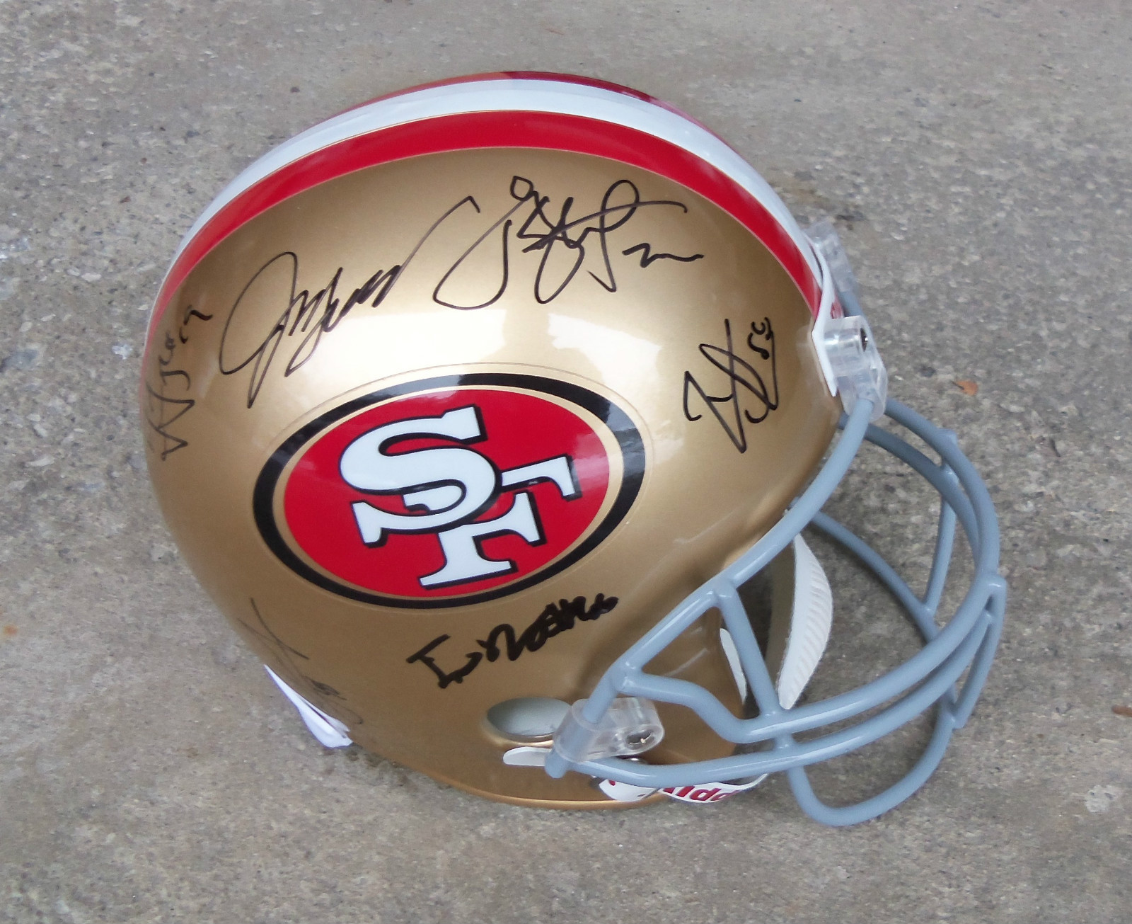 2013 SAN FRANCISCO 49ers TEAM Signed Autographed F/S Helmet COA PROOF SB CHAMPS?
