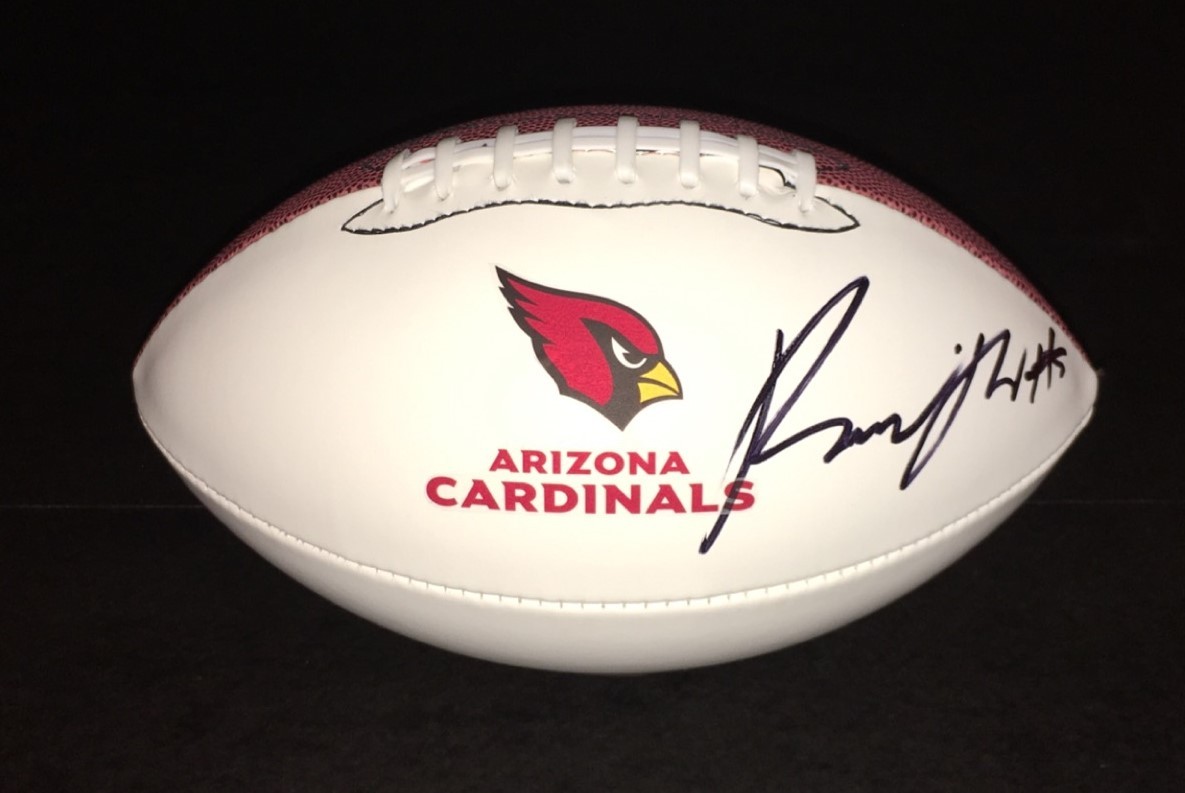 Arizona Cardinals ROBERT NKEMDICHE Signed Autographed Football COA! GO CARDS

