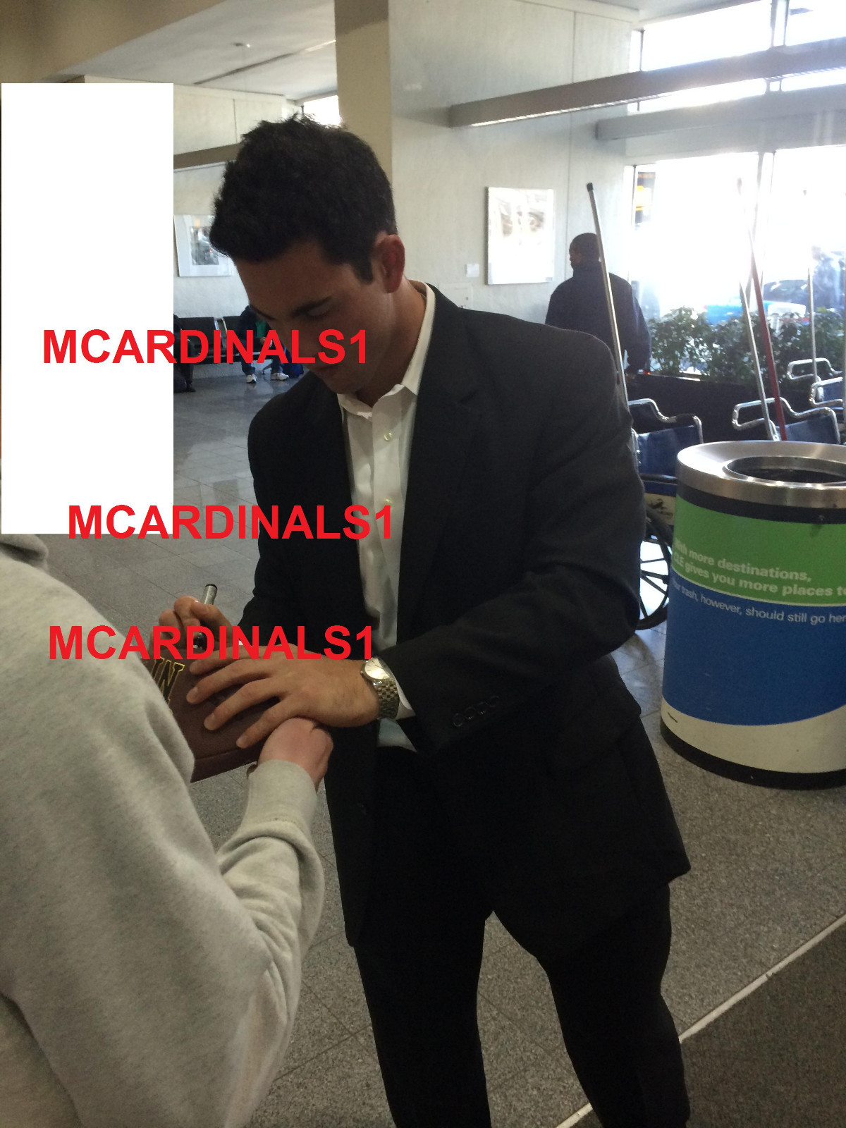 Georgia Bulldogs #10 AARON MURRAY Signed Autographed NFL Football COA! PROOF
