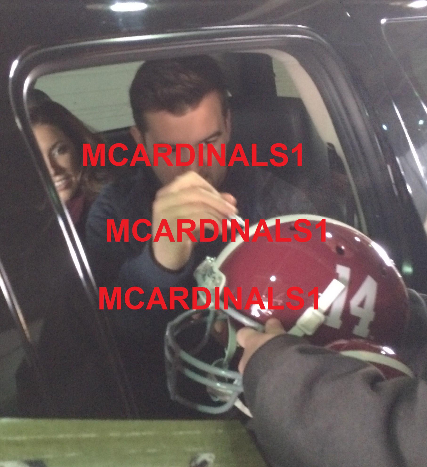 Alabama #10 AJ MCCARRON Signed Autographed Football F/S Helmet COA! EXACT PROOF!
