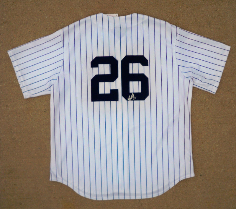 NY Yankees #26 EDUARDO NUNEZ Signed Jersey COA PROOF
