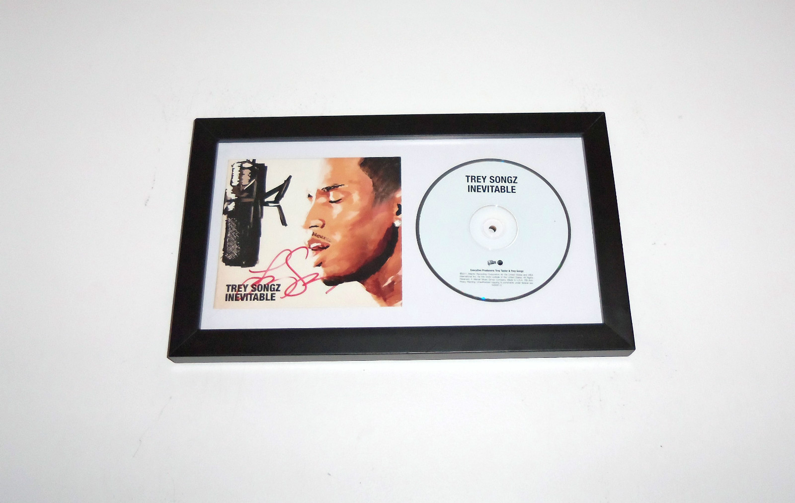 Inevitable TREY SONGZ Signed Autographed FRAMED CD Album COA! PROOF!
