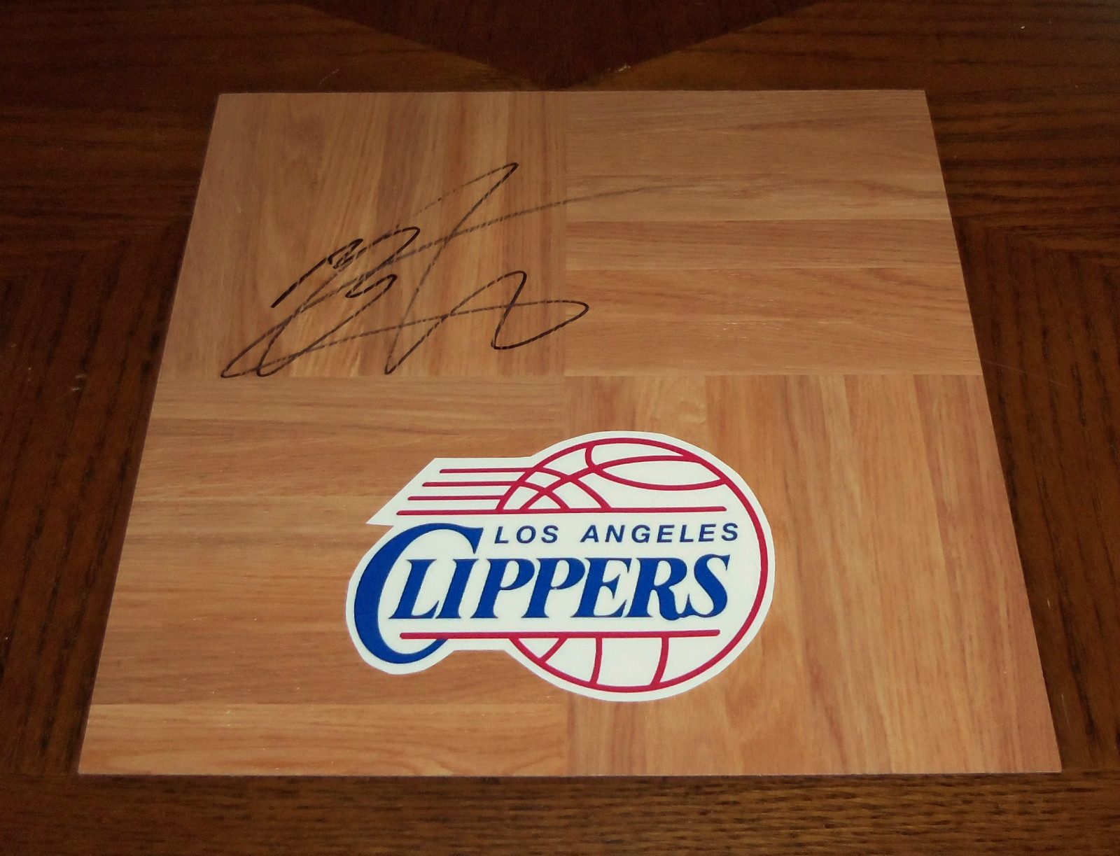 Los Angeles Clippers MO WILLIAMS Signed Autographed Basketball Floor COA! PROOF!
