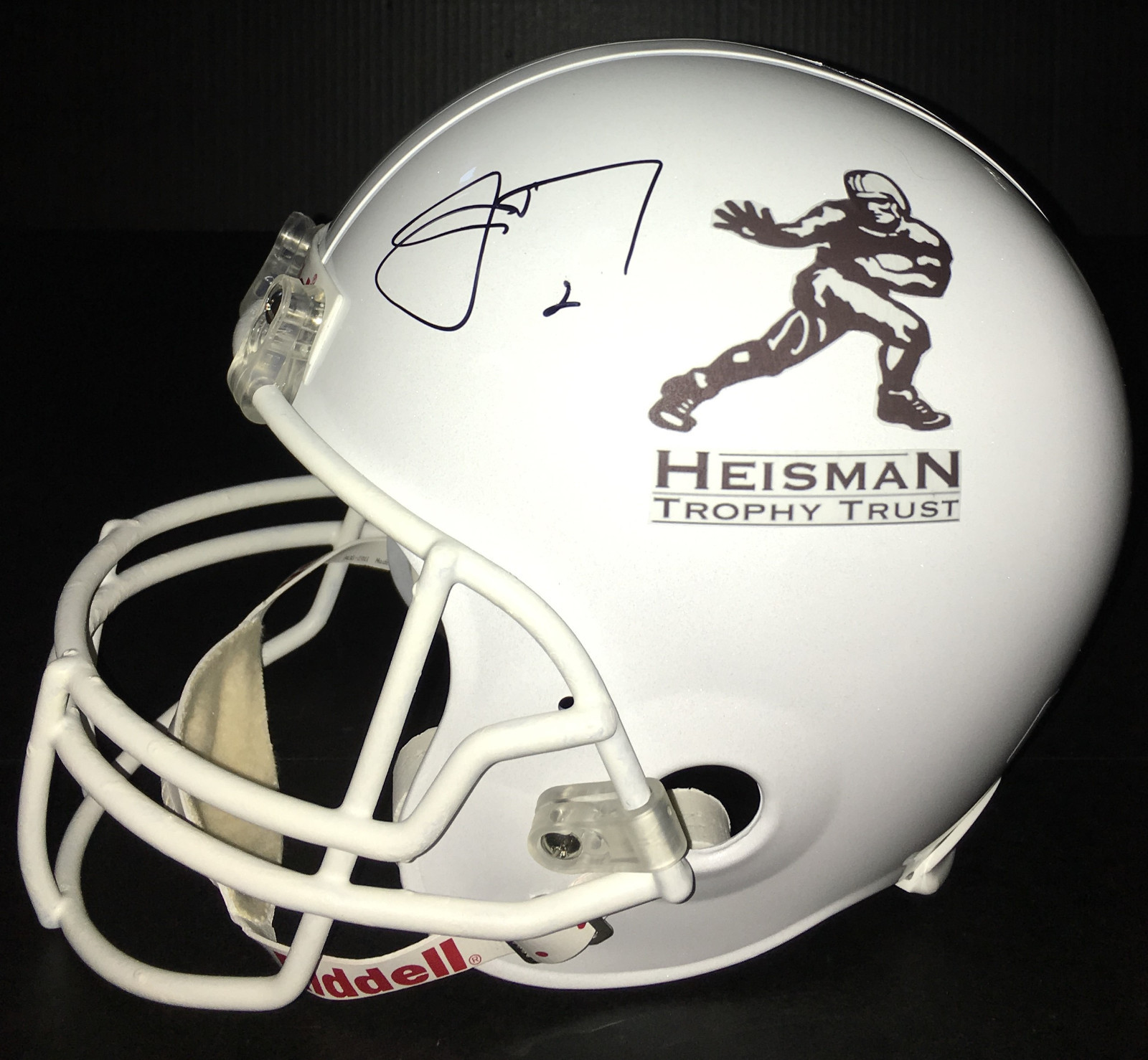 Texas A&M #2 JOHNNY MANZIEL Signed Autographed HEISMAN Football Helmet COA!
