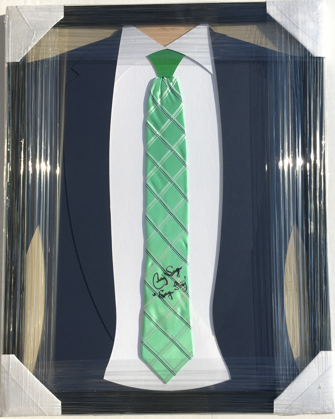 PSA/DNA Reporter CRAIG SAGER Signed Autographed Custom FRAMED Tie #SAGERSTRONG
