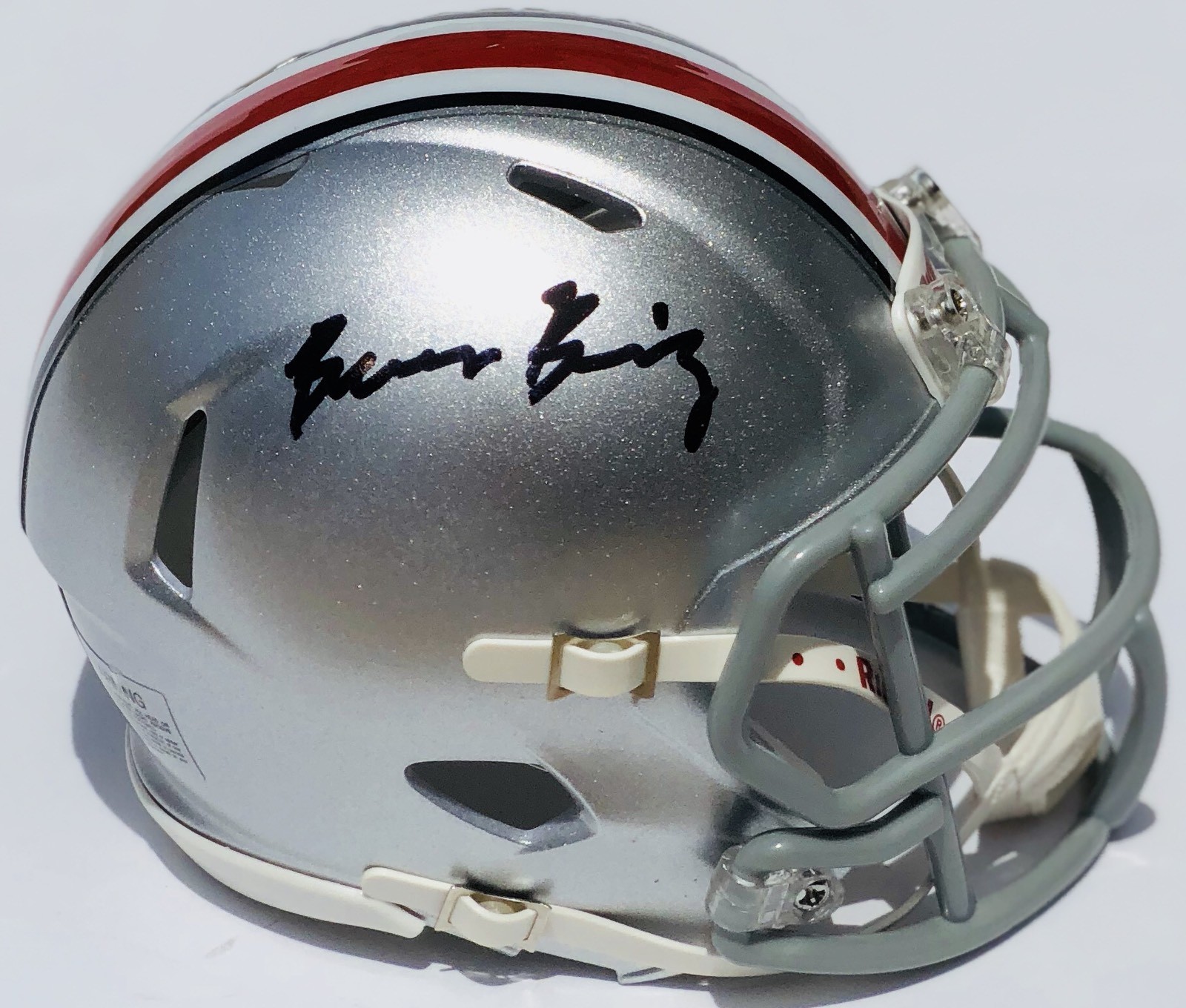 Ohio State #5 BARON BROWNING Signed Autographed Mini Football Helmet COA

