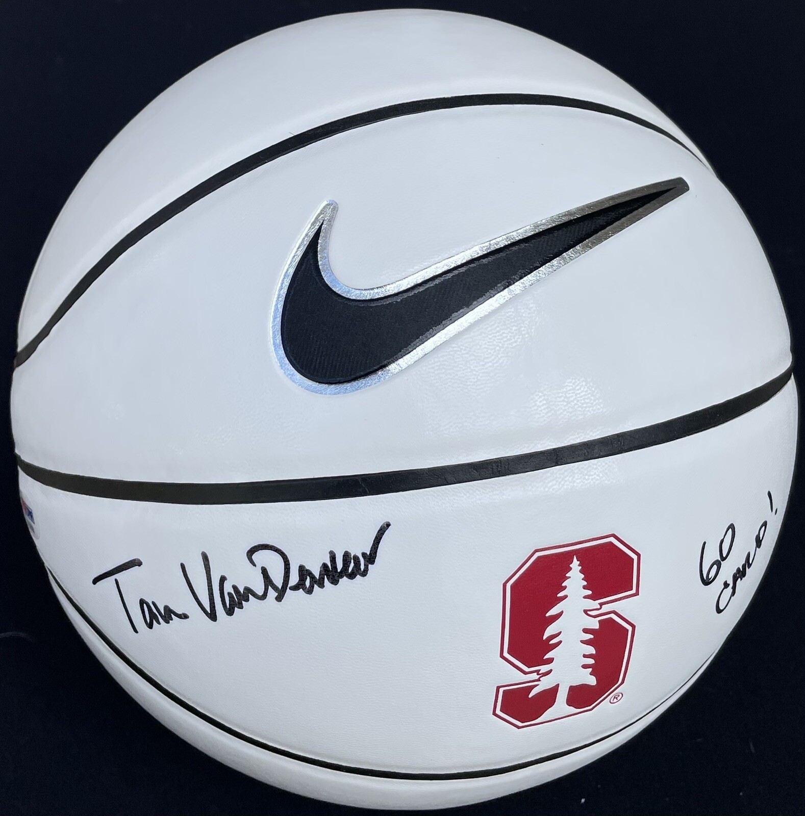 PSA/DNA Stanford TARA VANDERVEER Autographed NIKE Logo Basketball NATL CHAMPS
