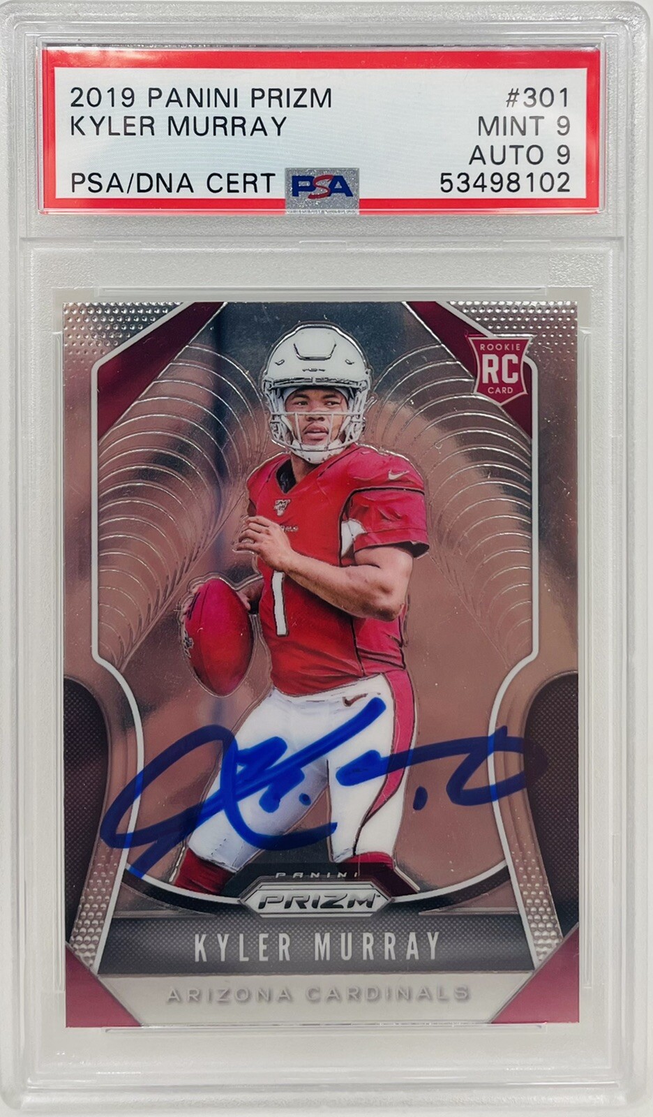 PSA/DNA KYLER MURRAY 2019 PANINI PRIZM ROOKIE CARD ARIZONA CARDINALS RC AUTO
