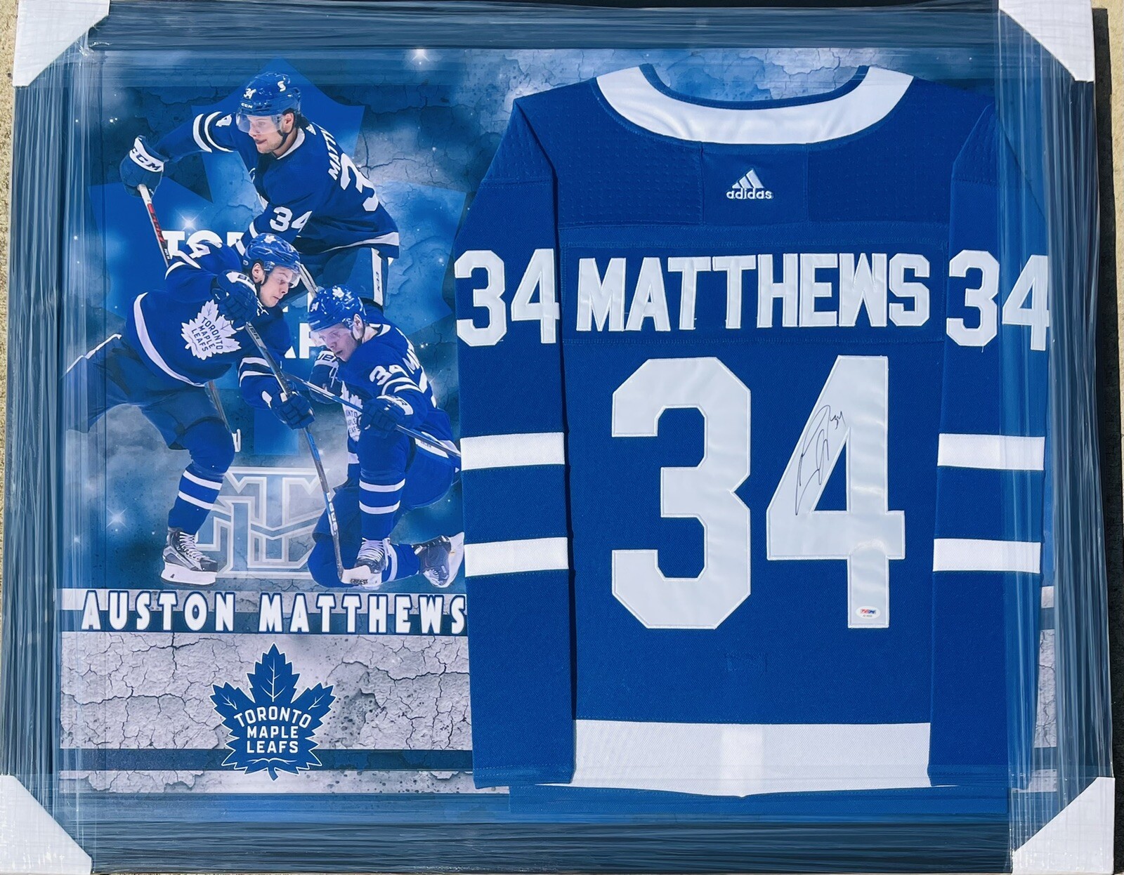 PSA/DNA Toronto Maple Leafs #34 AUSTON MATTHEWS Signed Autographed Hockey Jersey
