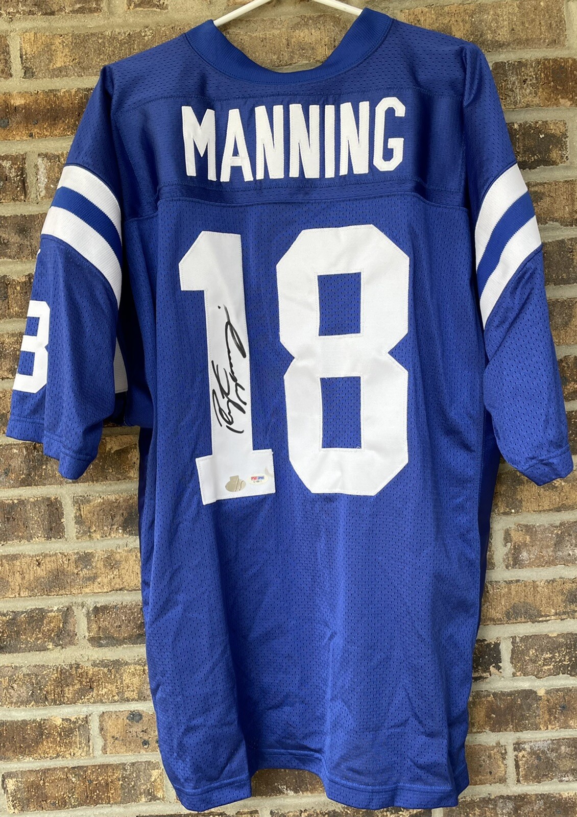 PSA/DNA Indianapolis #18 Peyton Manning Signed Colts Authentic Puma Jersey HOF
