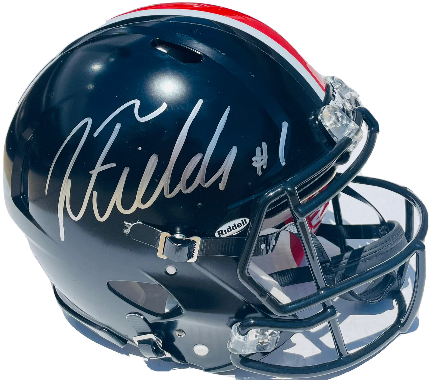 Ohio State #1 JUSTIN FIELDS Autographed ECLIPSE Authentic F/S Helmet BAS COA
